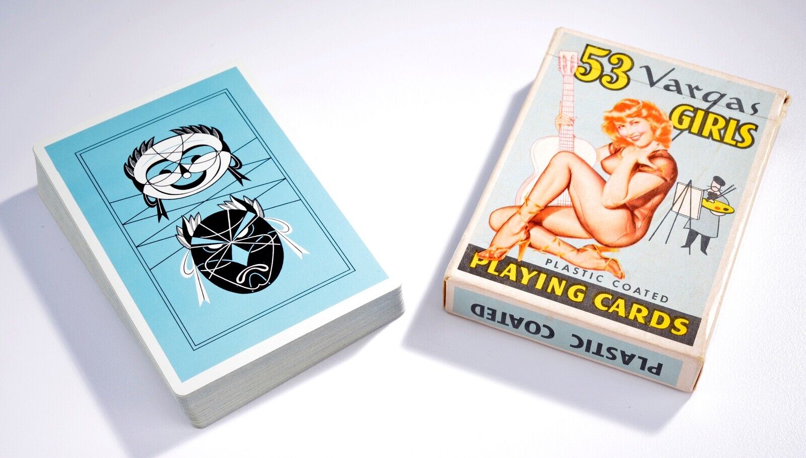 Vintage 1950's Signed Alberto Vargas 53 Vargas Girls Playing Cards - Complete