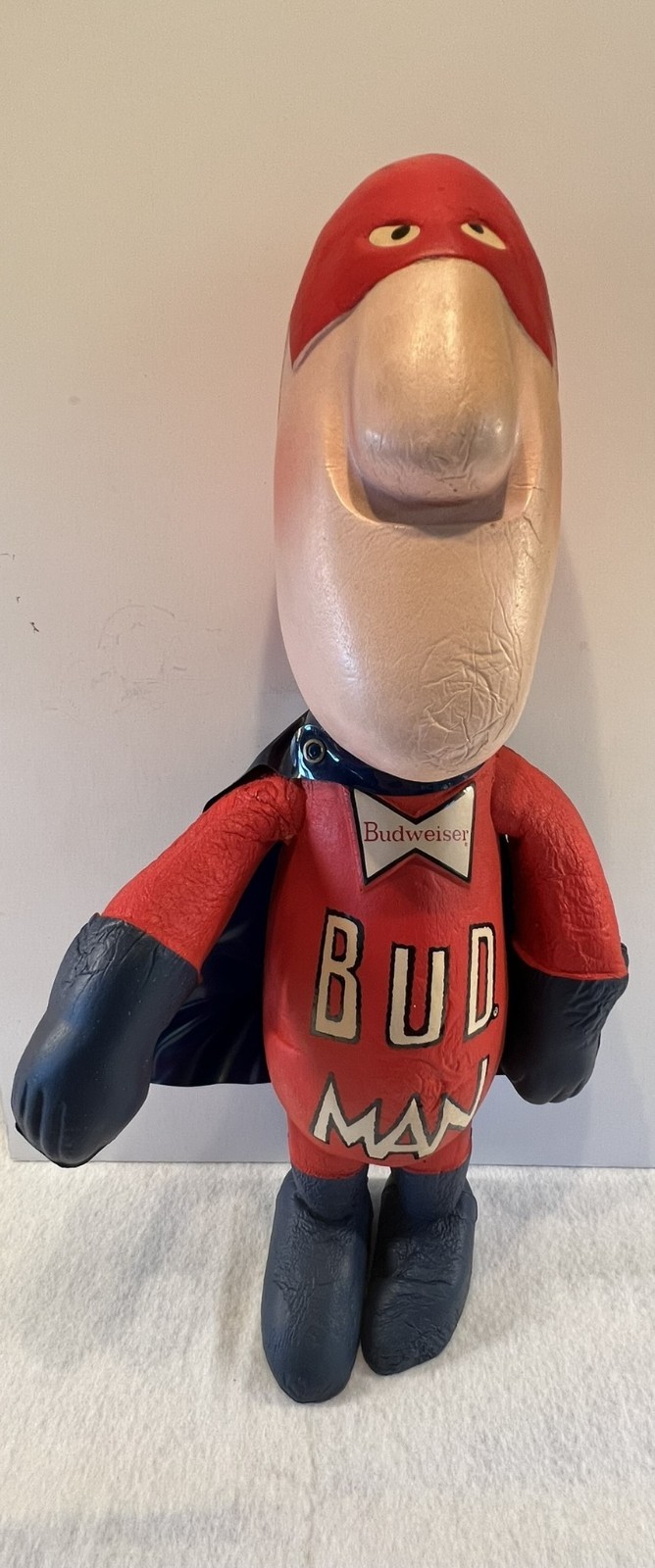 Budweiser Bud Man Vintage Advertising Foam Rubber 1970's promotional item