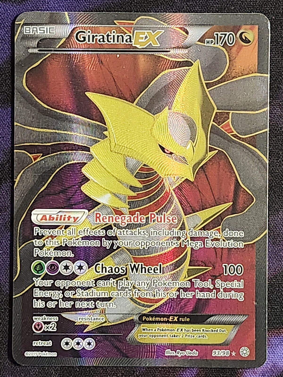 Pokemon Giratina EX 93/98 (MP) Ancient Origins AOR