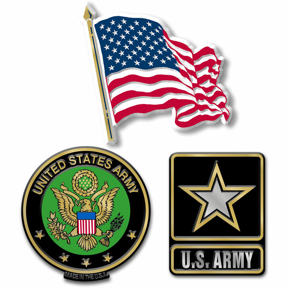 U.S. Army Magnet Set by Classic Magnets, 3-Piece Set