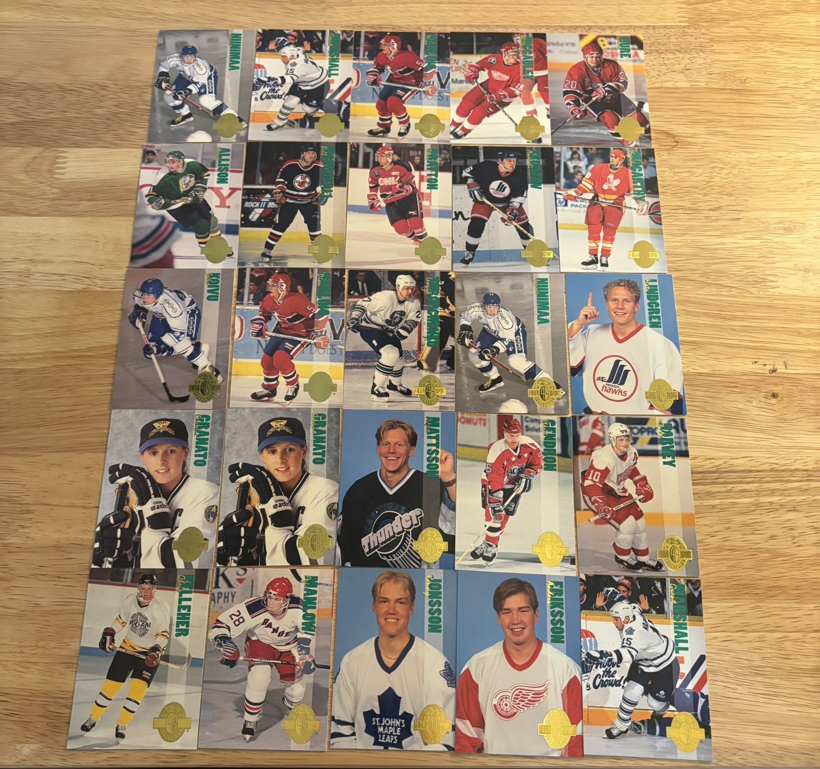 1993 Classic Hockey Four Sport Collection 25 Card Lot