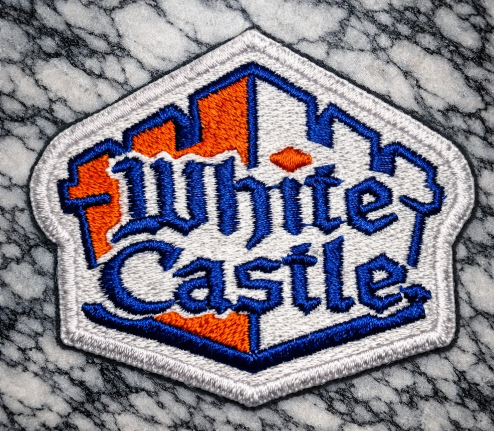 WHITE CASTLE BURGERS FAST FOOD EMBROIDERED IRON ON PATCH 3\