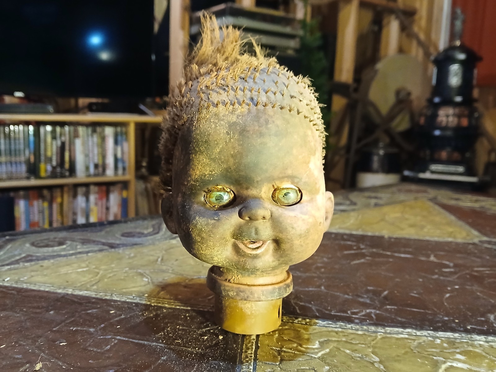 Vtg Doll Head Not Haunted 1989 Ideal Halloween Prop Decor Creepy Spooky Cute TOY Vtg Doll Head Not Haunted 1989 Ideal Halloween Prop Decor Creepy Spooky Cute TOY