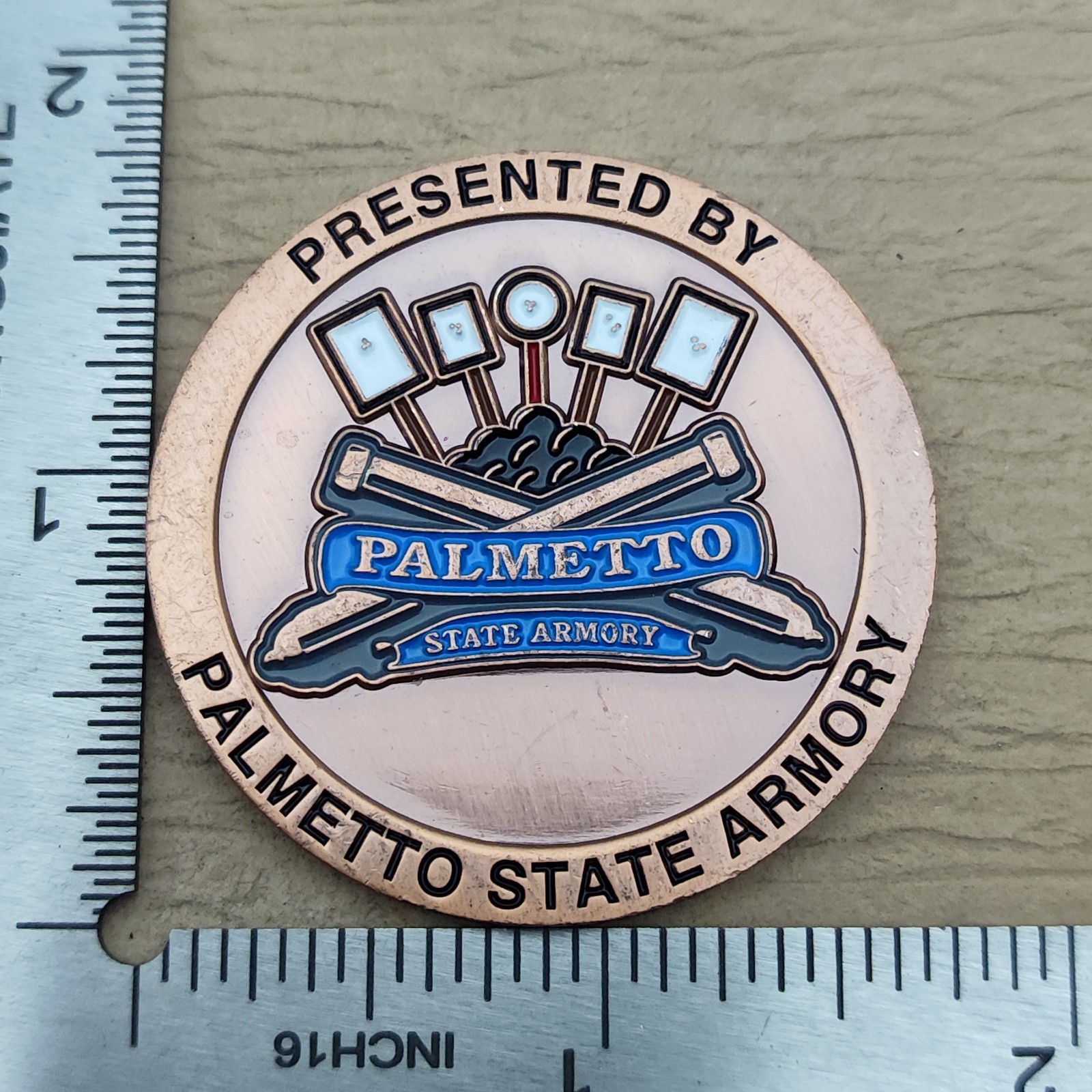 Palmetto State Armory Steel Challenge Shooting Association Challenge Coin