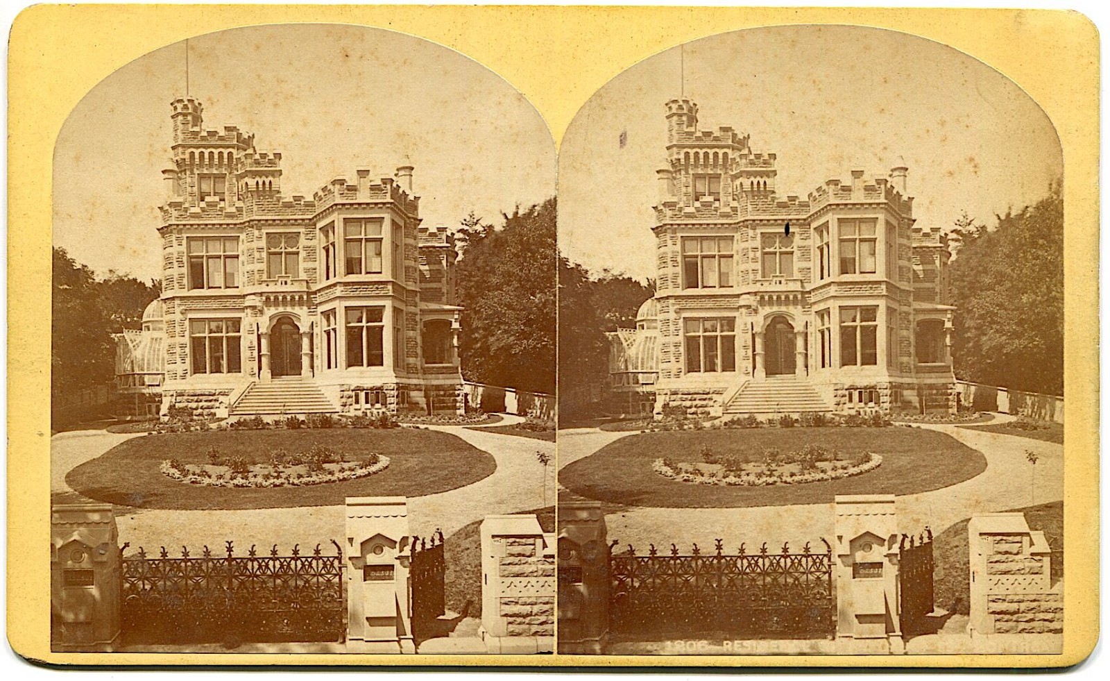 Montreal Quebec Canada Andrew Frederick Gault Mansion 1880s Notman Stereoview