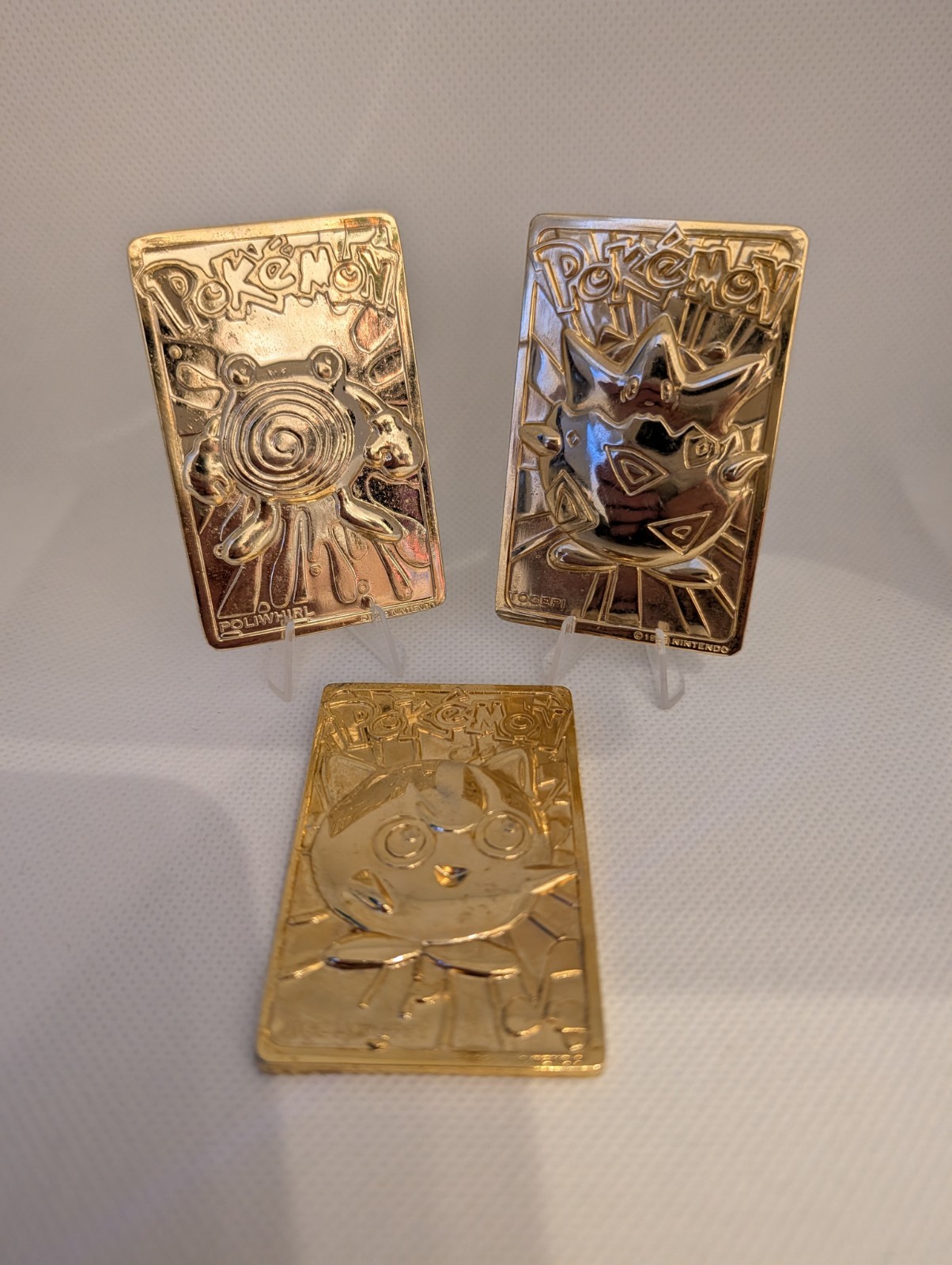 Pokémon 23k Gold Plated Burger King Cards
