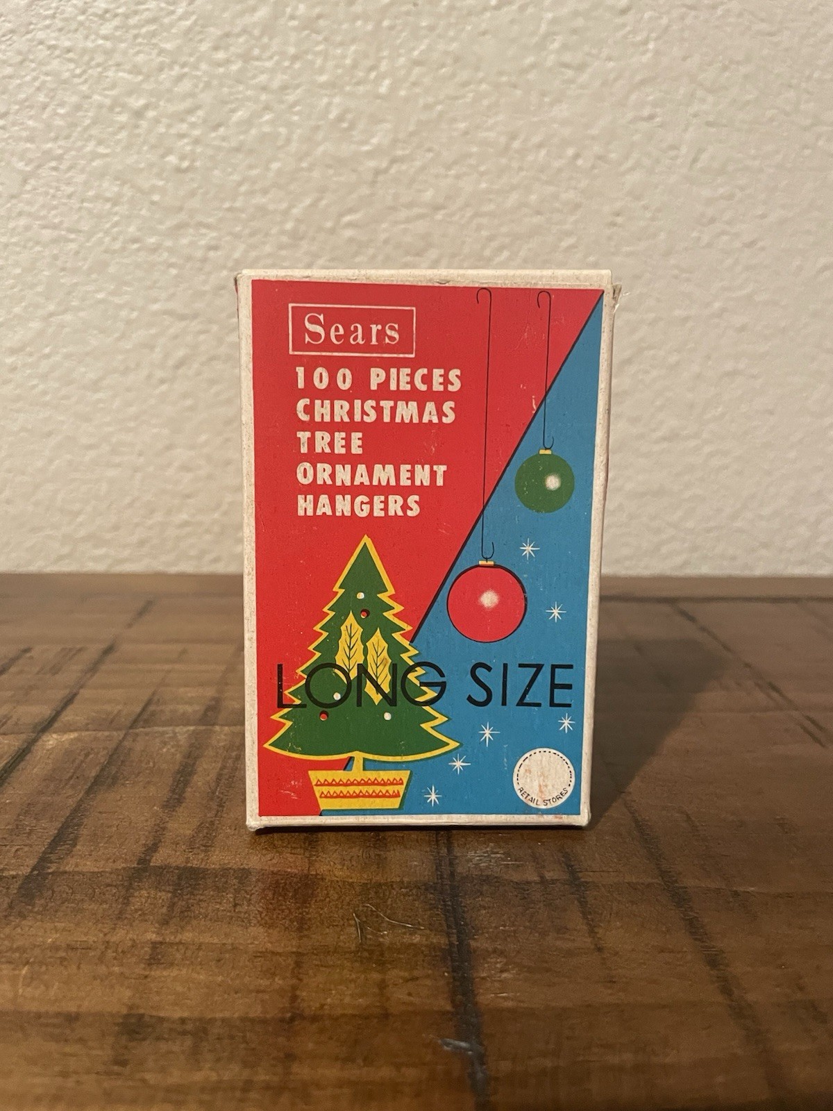 Vintage Box of Sears Long Size Christmas Ornament Hangers 1960’s Japan