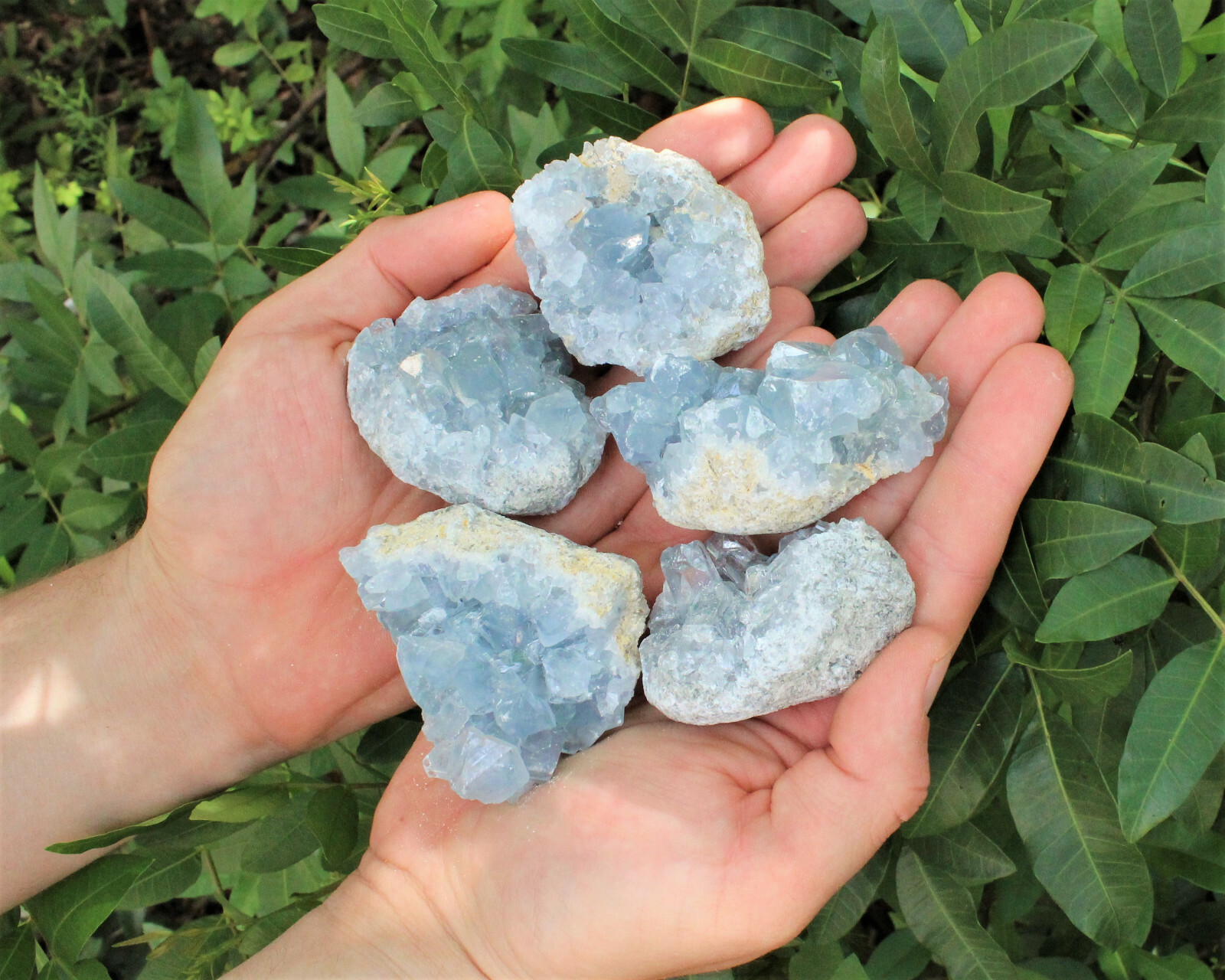 Celestite Crystal Clusters,  LARGE Natural 'AAA' Grade Specimens From Madagascar