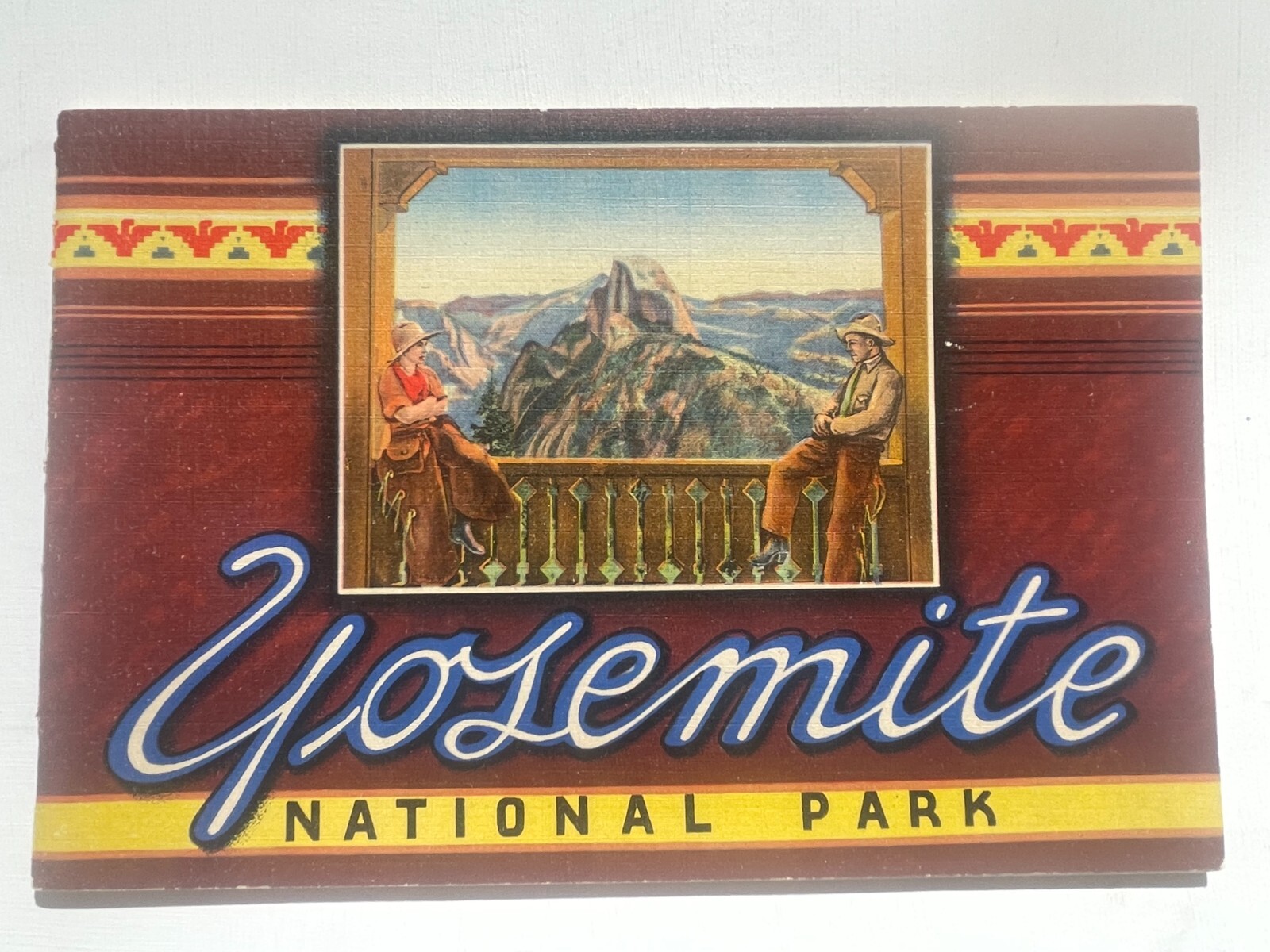 1930-40\'s Yosemite National Park Picture Book w/ 32 Color Pictures *