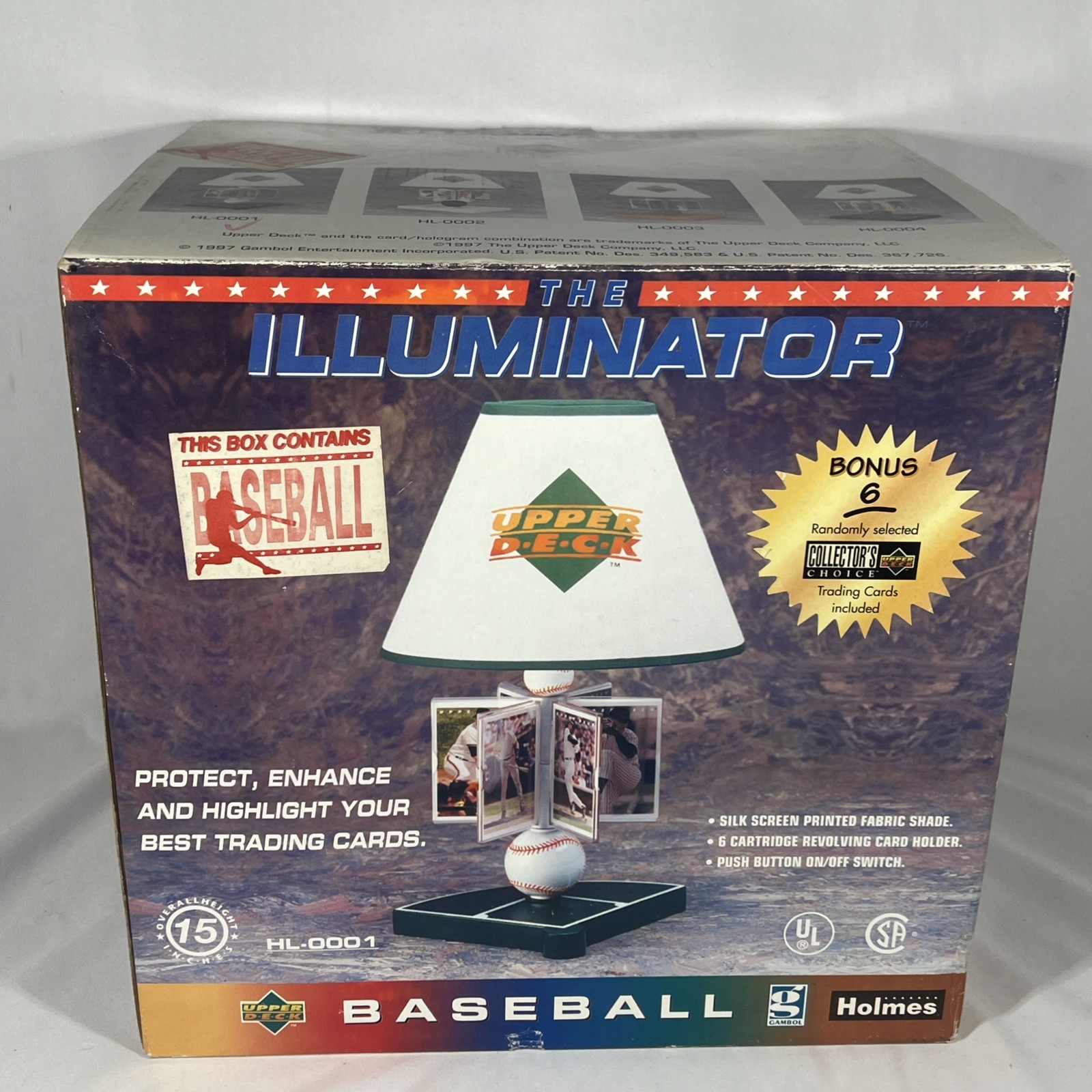 Vintage Upper Deck Baseball Lamp - The Illuminator 1997 HL-0001 *Read* Vintage Upper Deck Baseball Lamp - The Illuminator 1997 HL-0001 *Read*