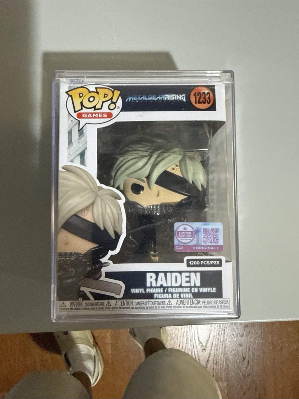 Funko Pop Games Raiden Metal Gear Rising Limited Edition #1233 1200 PCS Funko Pop Games Raiden Metal Gear Rising Limited Edition #1233 1200 PCS