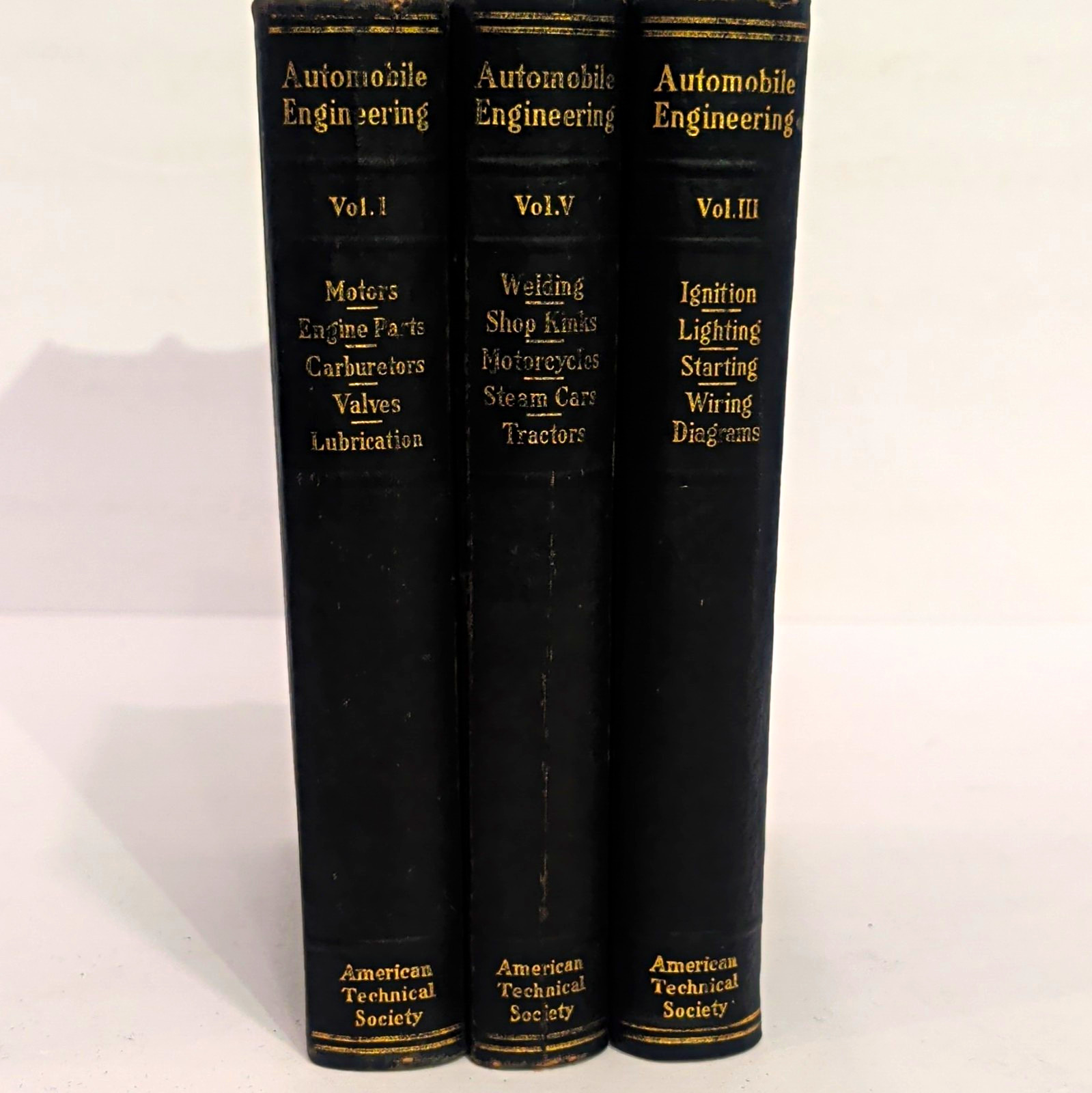American Technical Society Automobile Engineering Vol I, III & V (1923) American Technical Society Automobile Engineering Vol I, III & V (1923)