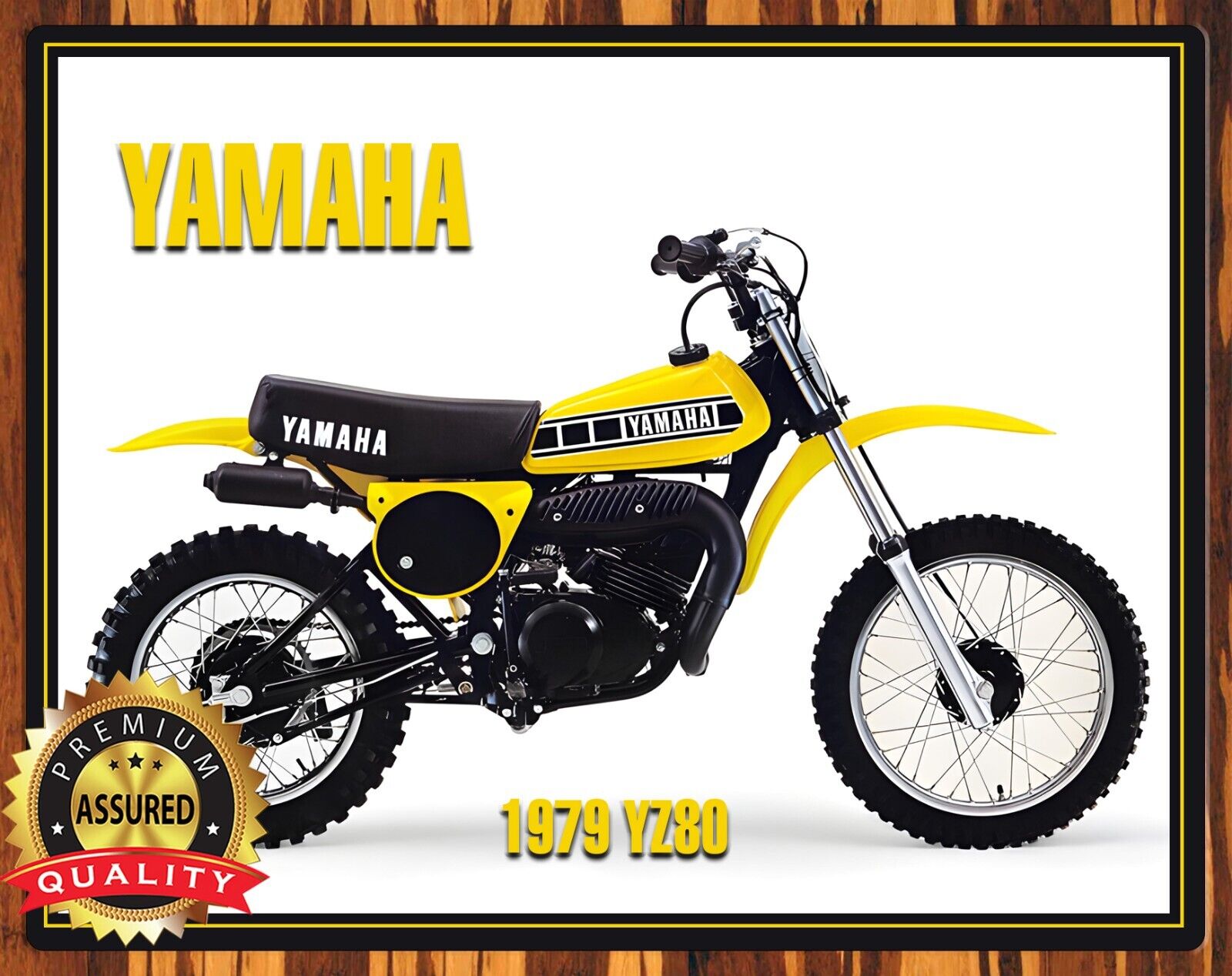 1979 Yamaha - YZ80 - Motocross - Metal Sign 11 x 14