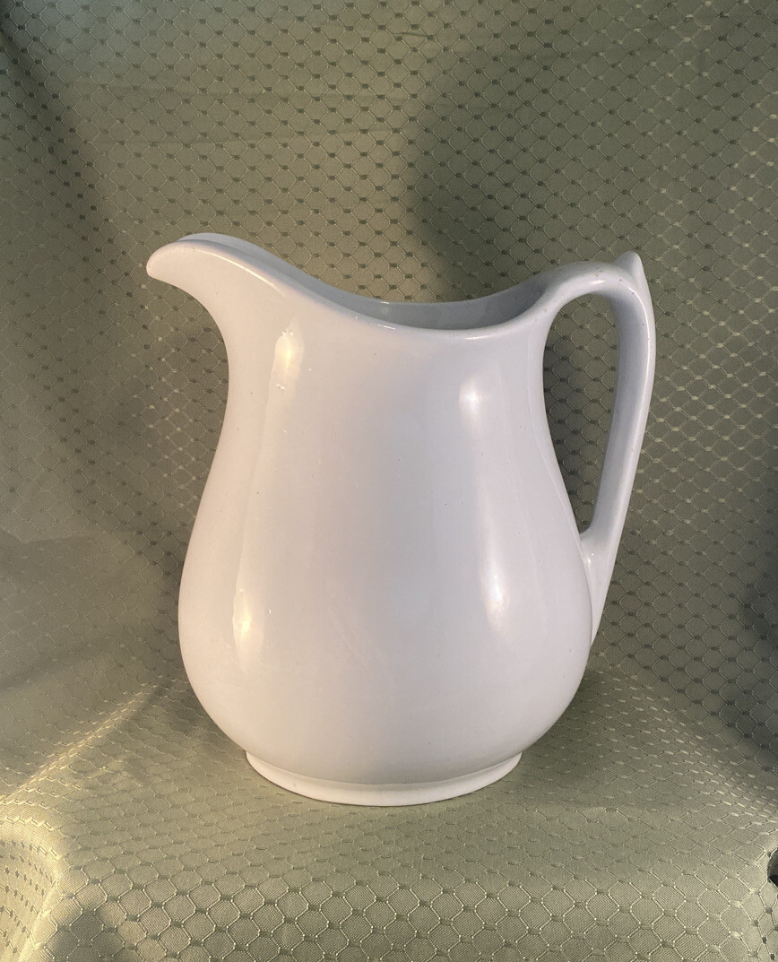 *RARE* Antique 1840-90 Burgess & Goddard Royal Patent Ironstone Large Pitcher