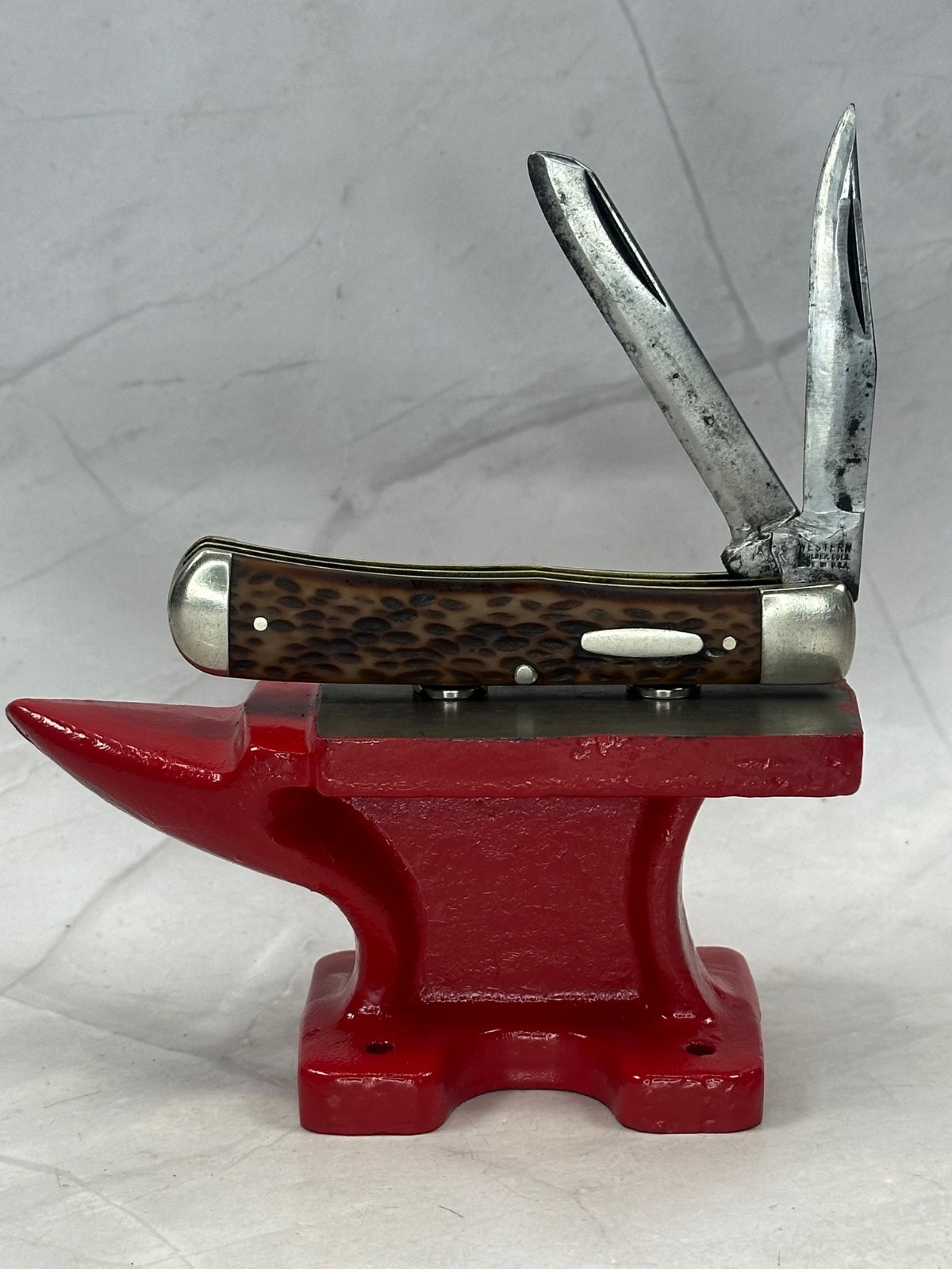 Vintage 1950 - 1961  Western Boulder Colo USA Trapper Knife Model 691