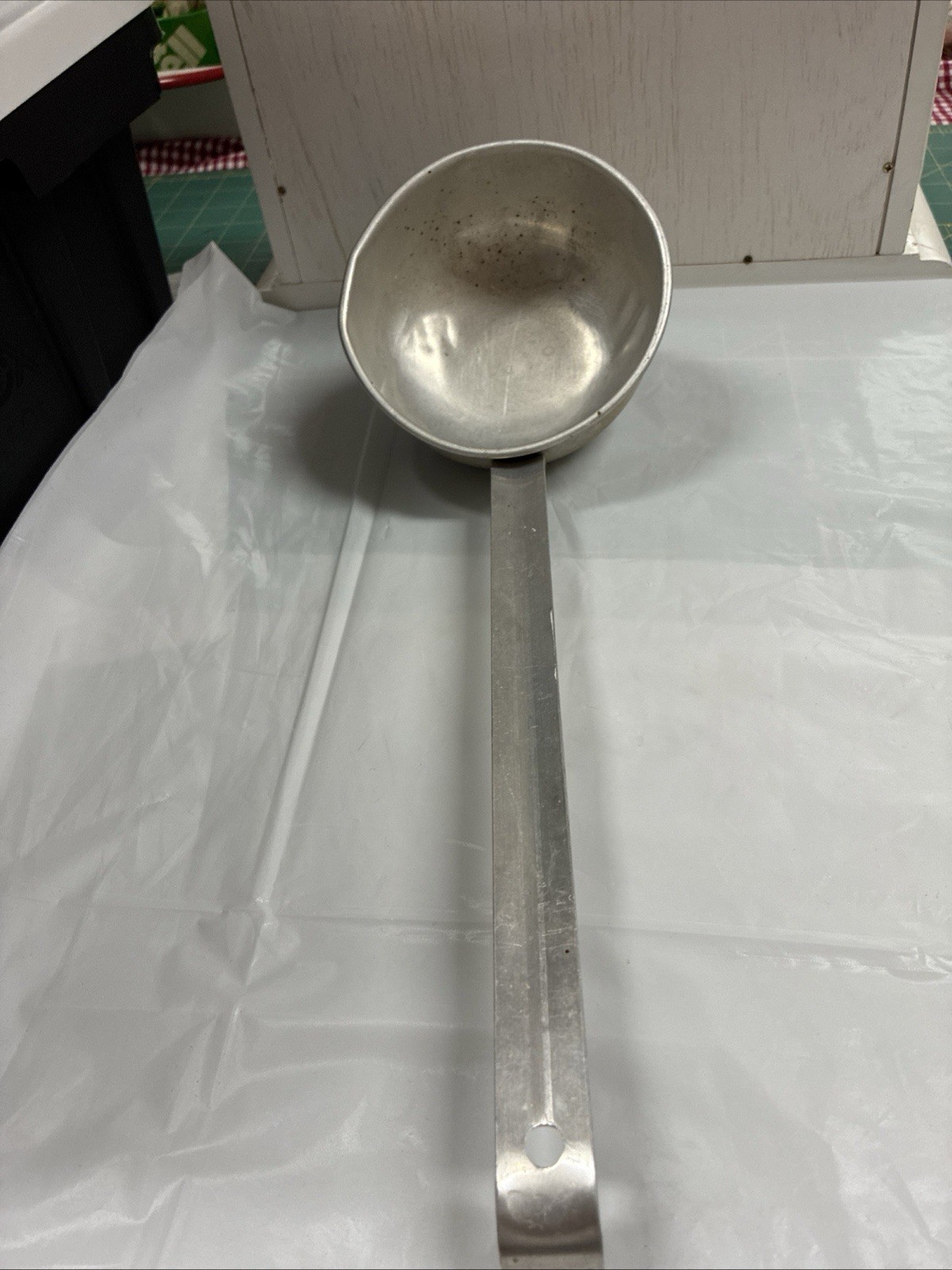 Vintage  Dipper Ladle 14” Lightweight Aluminum Farm House Primitive grandmacore