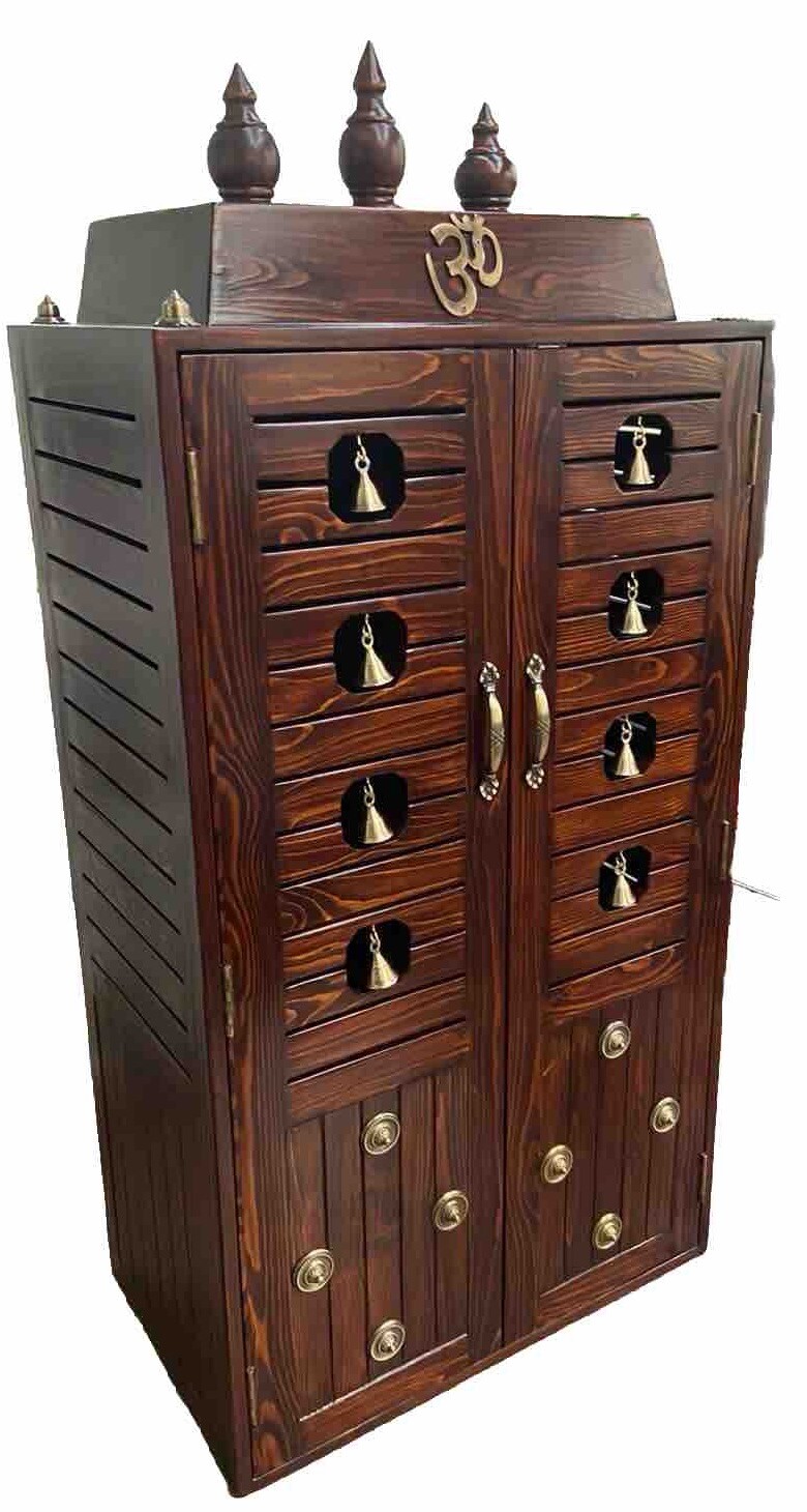 Solid wood exquisitely Crafted Pooja Mandir (Temple) for home