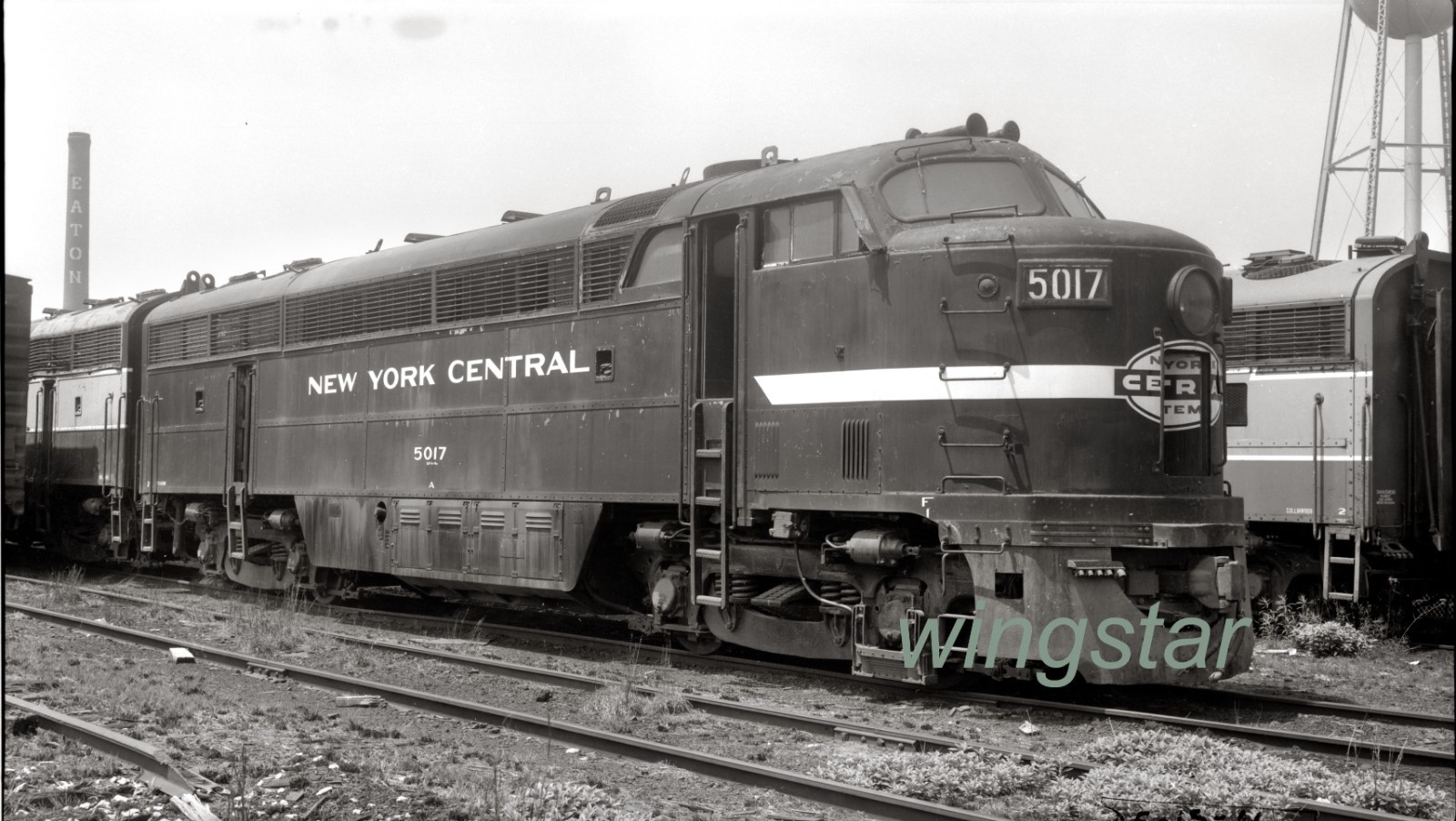 New York Central NYC No. 5017 Collinwood Ohio 1966 The  Garys Vintage Negative