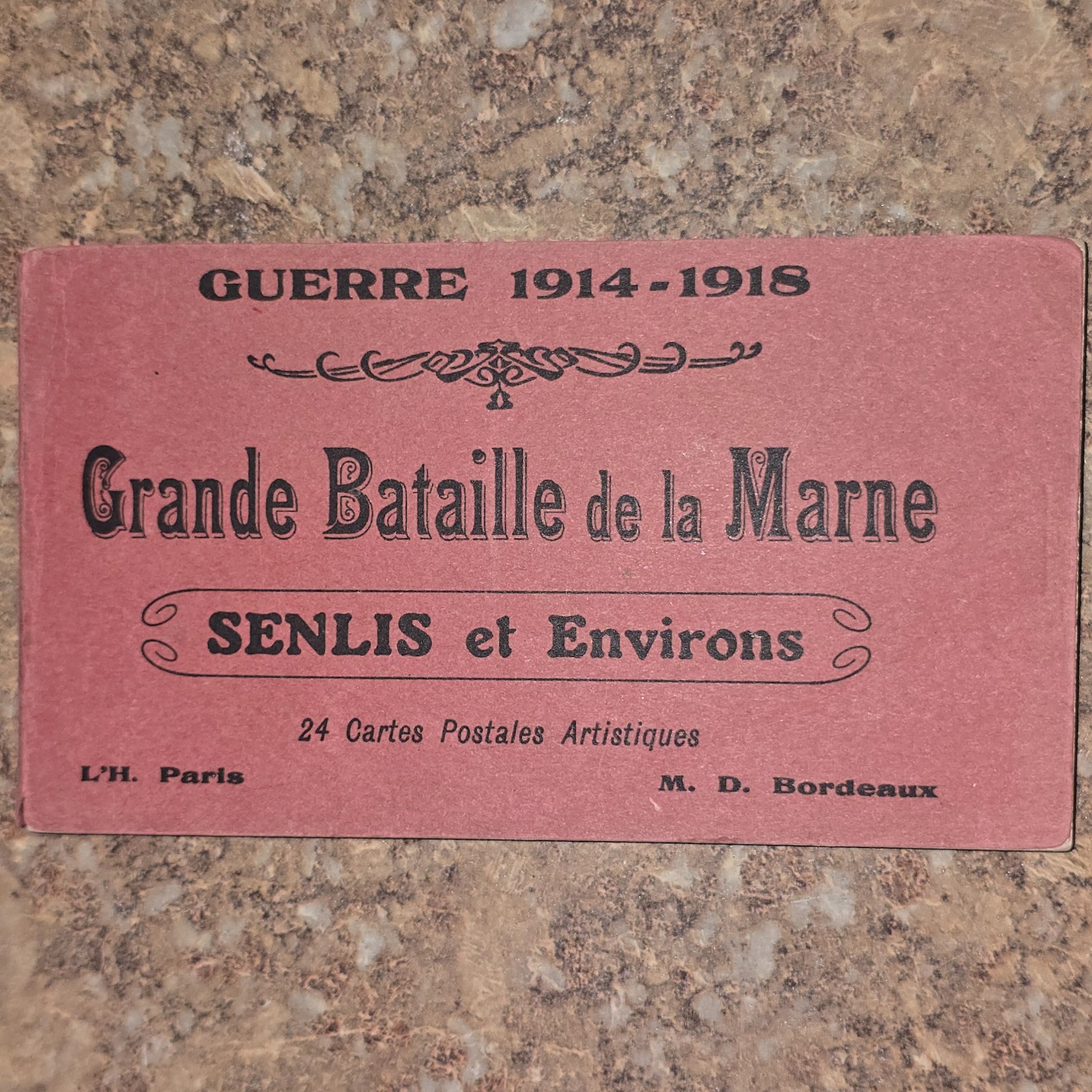 ANTIQUE Grande Bataille de la Marne FRENCH 1914-1918 WW1 POSTCARD BOOK of 24 ANTIQUE Grande Bataille de la Marne FRENCH 1914-1918 WW1 POSTCARD BOOK of 24