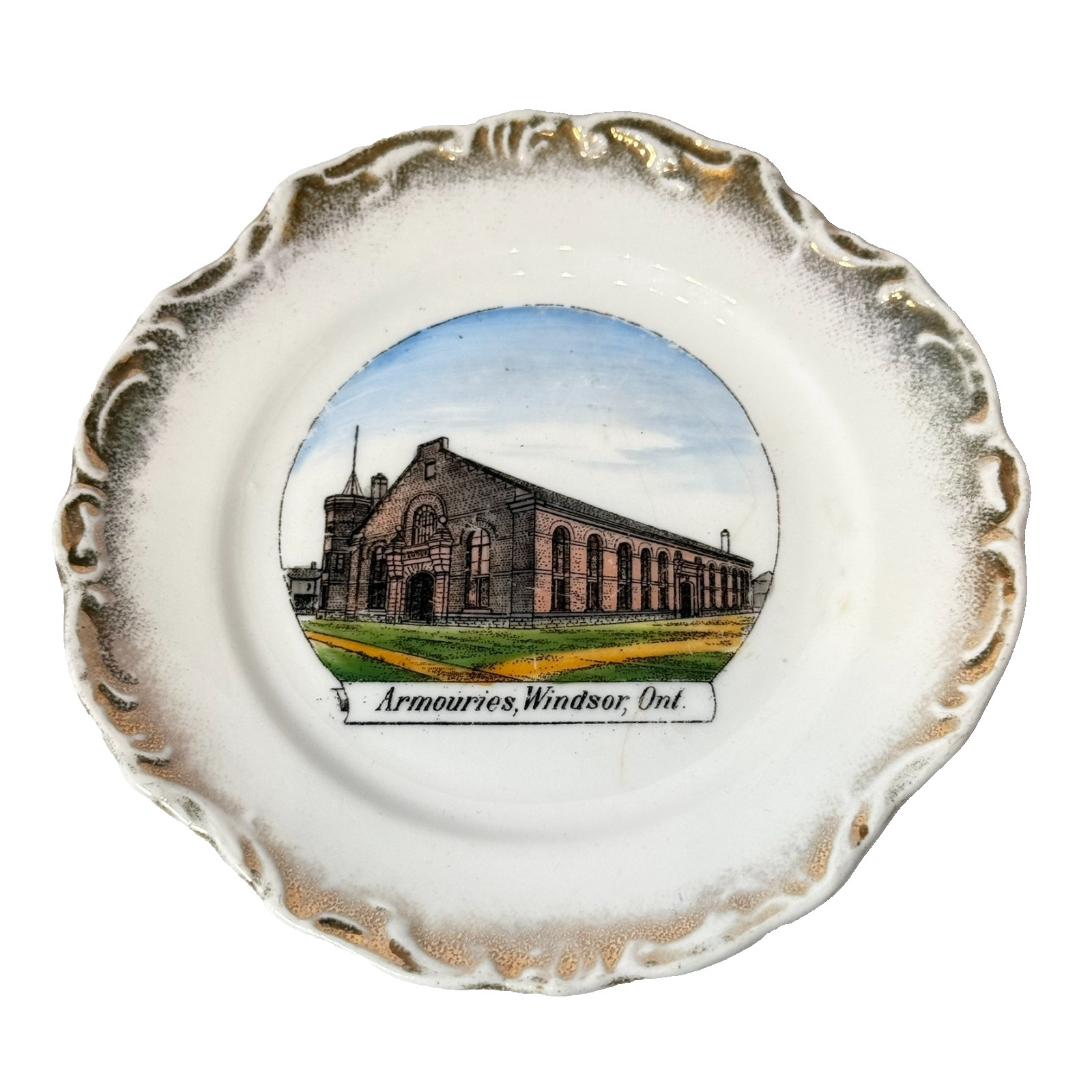 ARMOURIES - WINDSOR ONTARIO CANADA Souvenir China TRINKET DISH PLATE