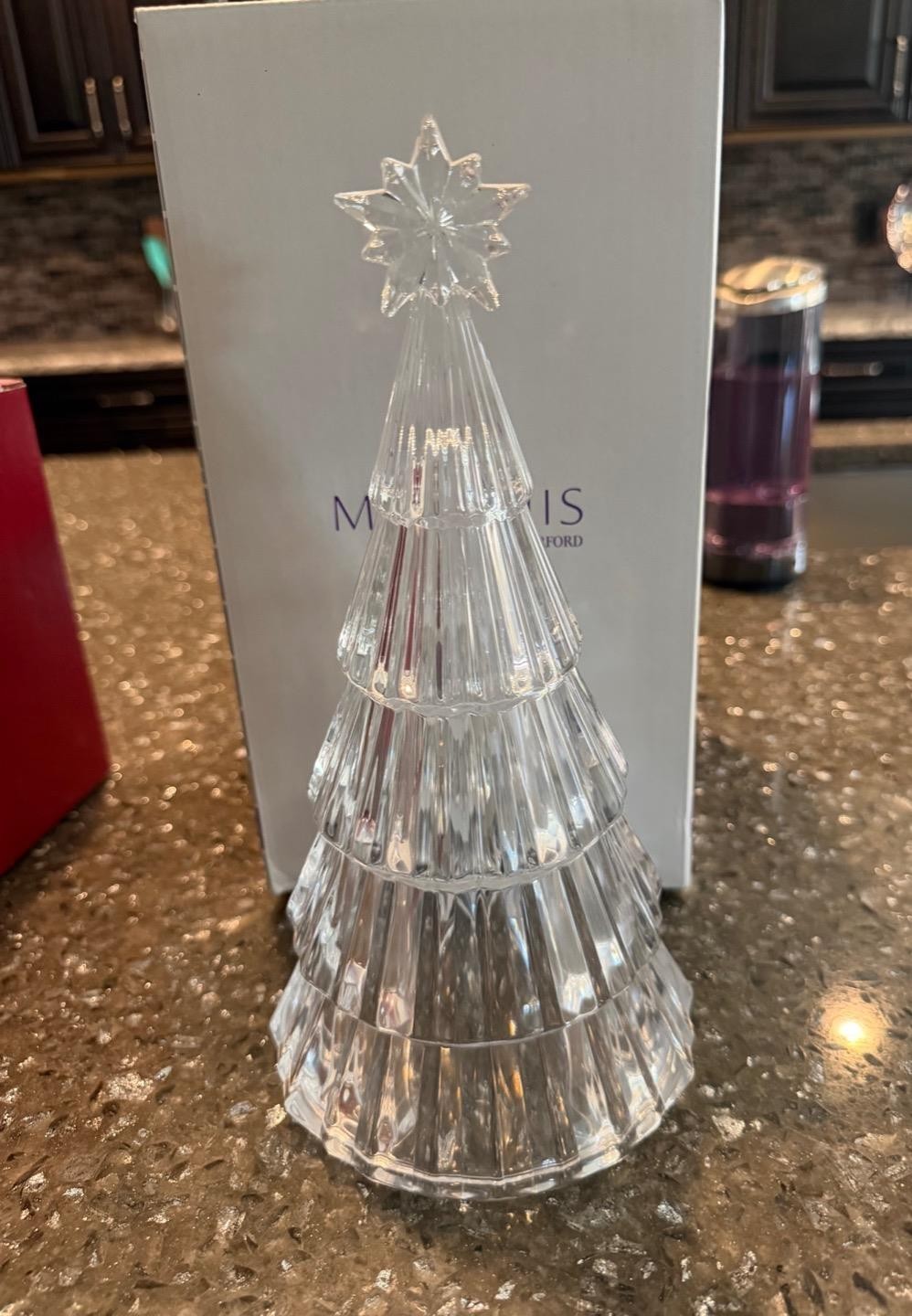 Marquis by Waterford Clear Crystal Christmas Tree in Box 1052308 Made in Germany