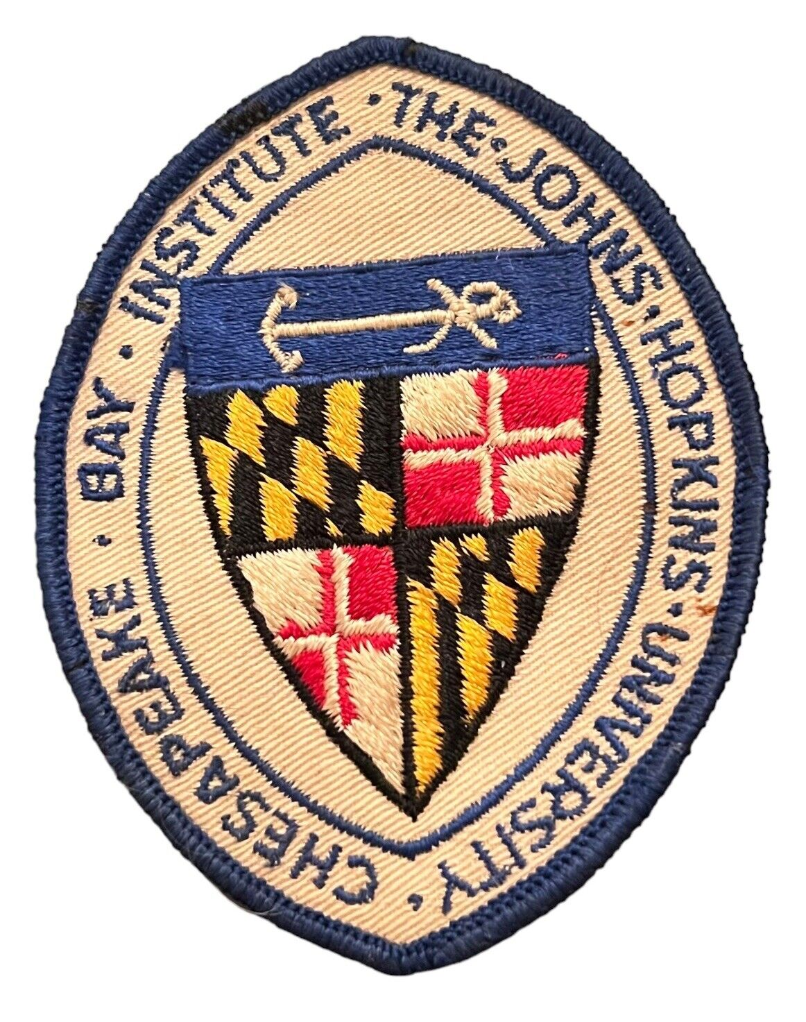 VTG PATCH THE JOHNS HOPKINS UNIVERSITY CHESAPEAKE BAY INSTITUTE Embroidered READ