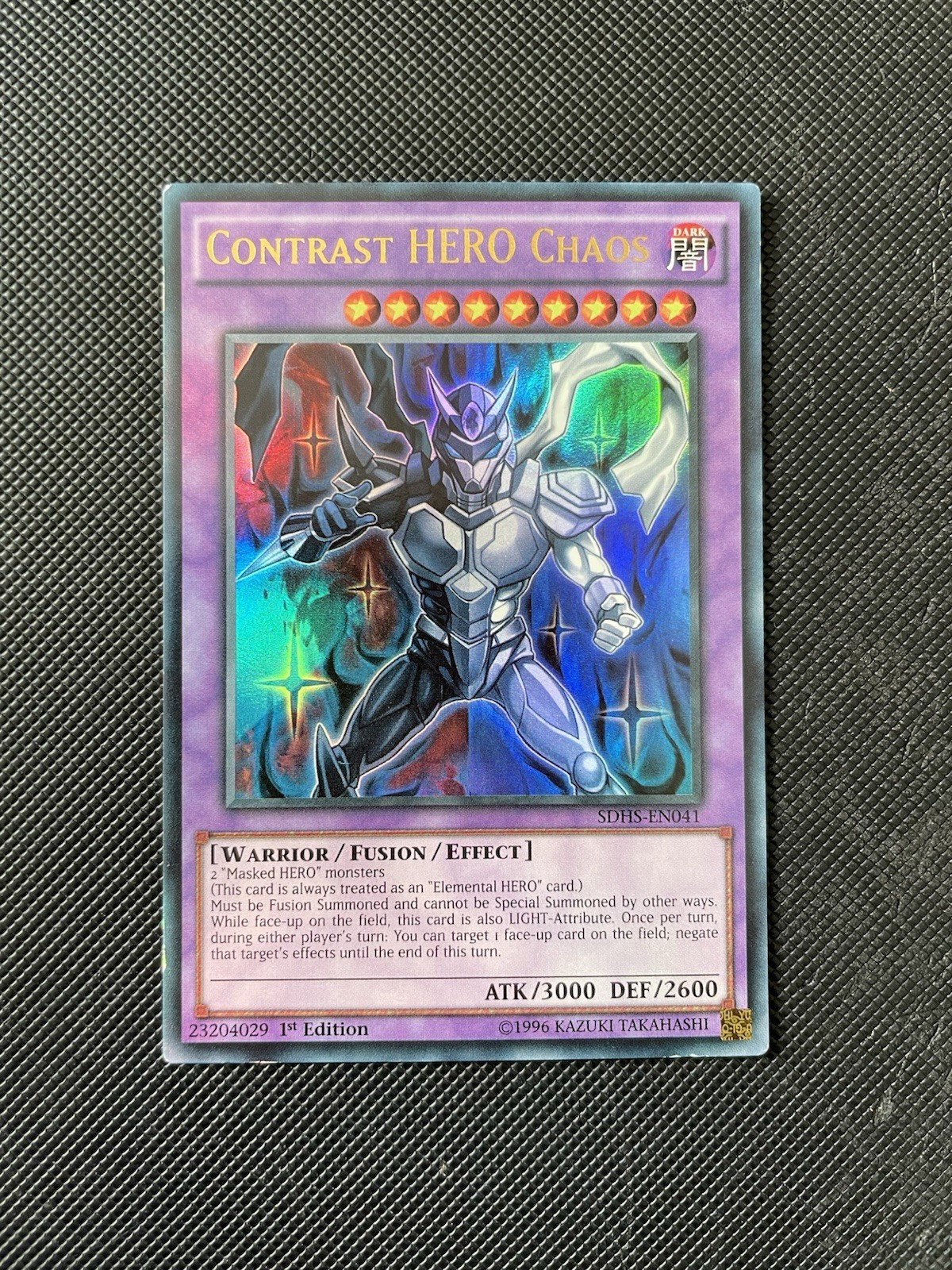 SDHS-EN041 1st Edition Contrast HERO Chaos (Ultra Rare)