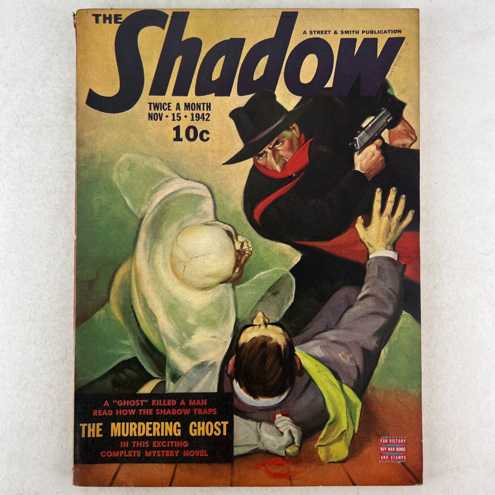RARE  THE SHADOW PULP -  Nov 15th 1942 Vol.43, #6 - THE MURDERING GHOST  - VF
