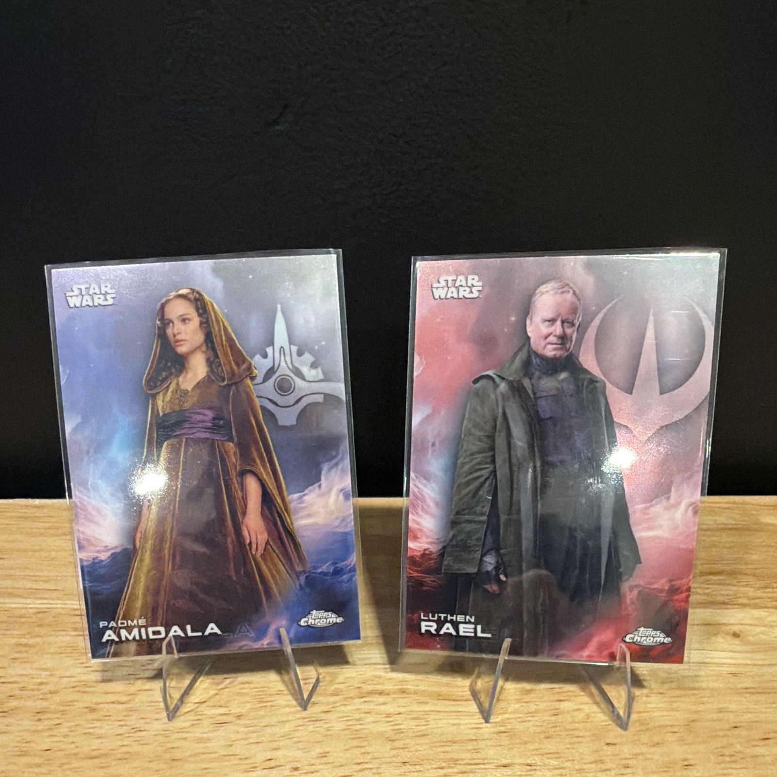 Topps Chrome Star Wars Padmé Amidala #141 & Luthen Rael #84 Lot (2)