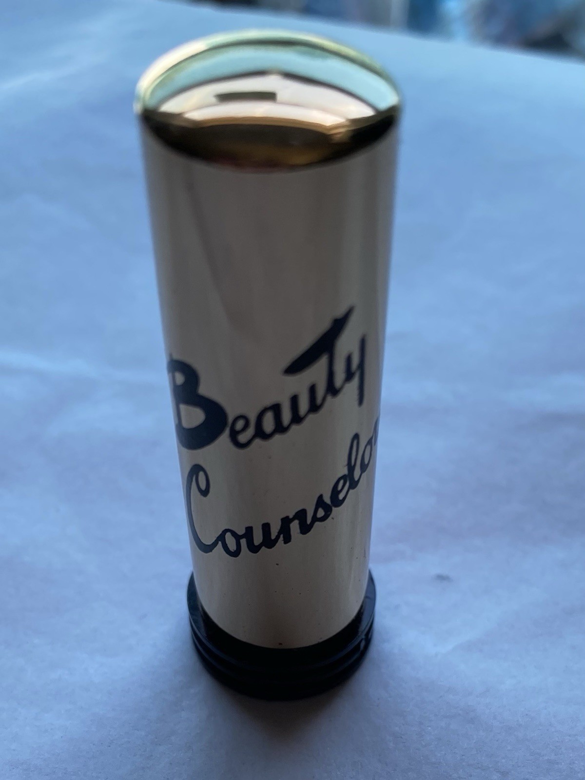 VINTAGE Beauty Counselor “WHITE “ Concealer  In An ETCHED TUBE NEW DEAD STOCK