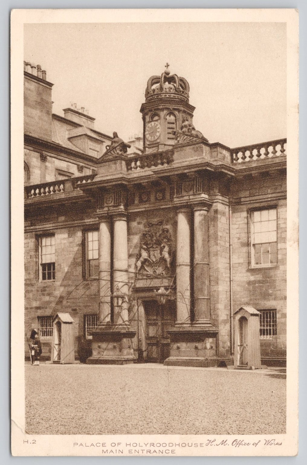 Vintage Holyroodhouse Palace Edinburgh Main Entrance Swaingravure Postcard