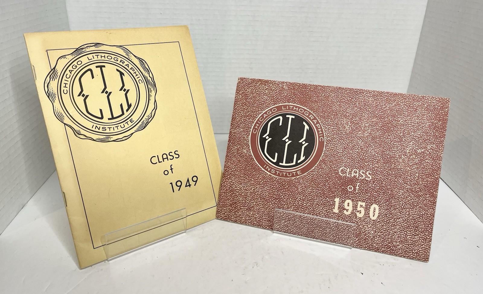 Vintage 1949 & 1950 Chicago Lithographic Institute Class Yearbooks