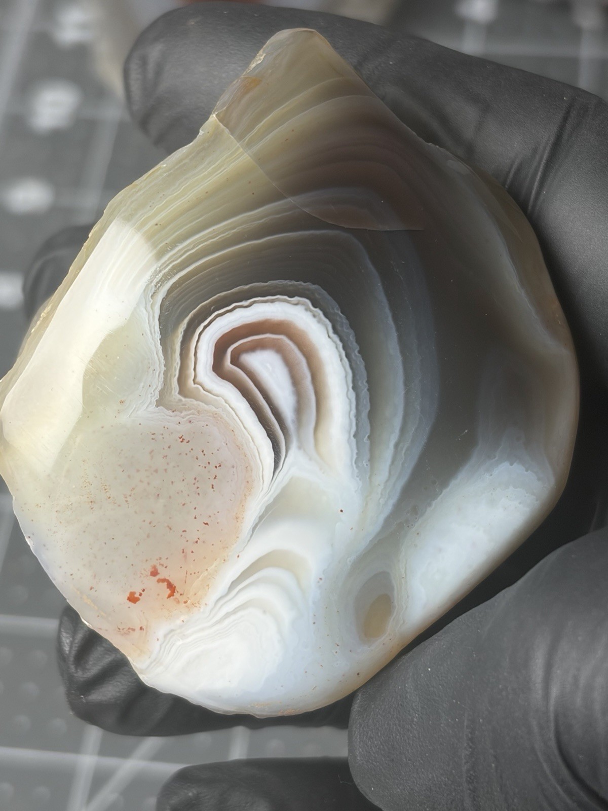 Beautiful Botswana Agate Face Polished Banding Beautiful Botswana Agate Face Polished Banding