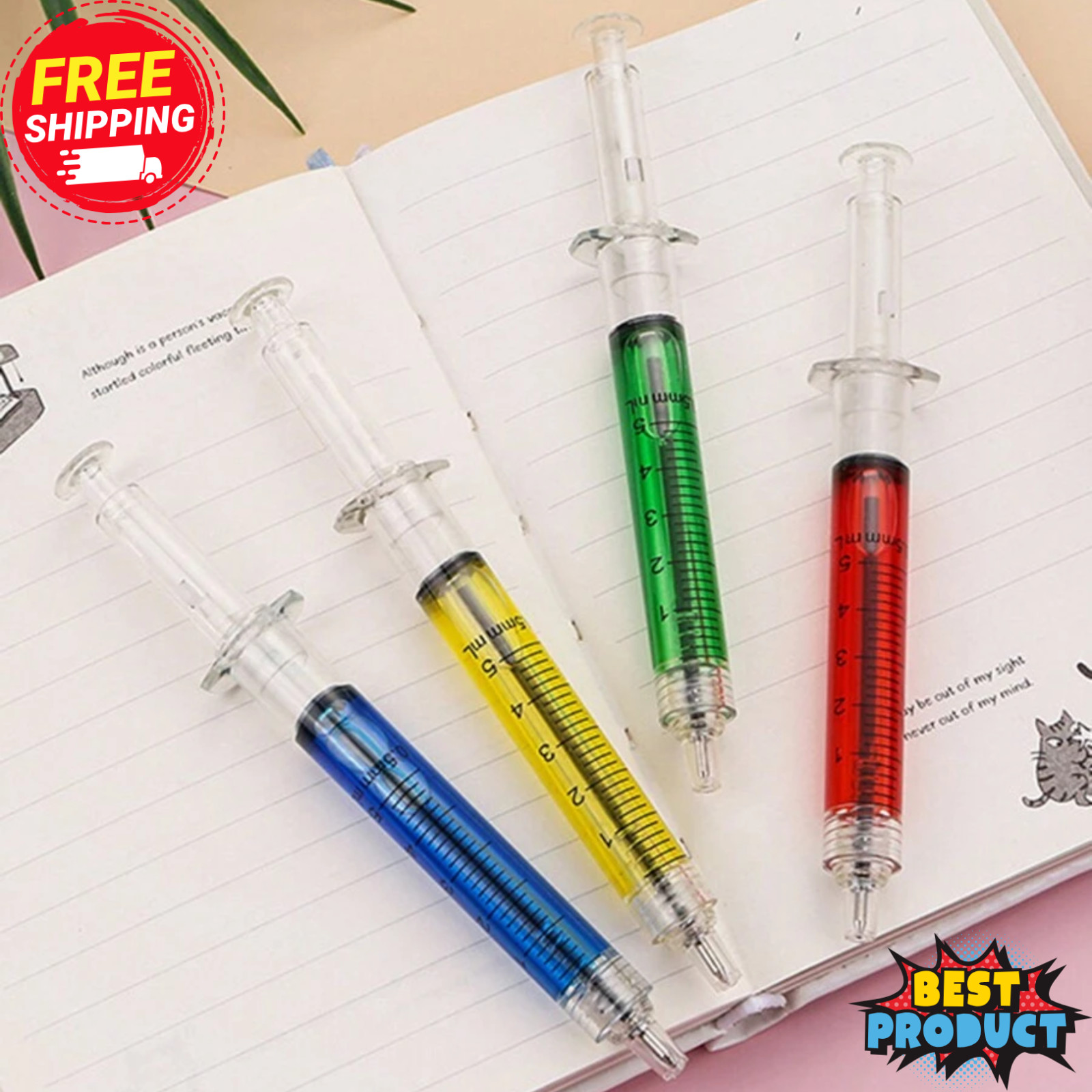 8pcs Injection Shape Ballpen Doctor Nurse Needle Ball Point Pen Back To School 8pcs Injection Shape Ballpen Doctor Nurse Needle Ball Point Pen Back To School