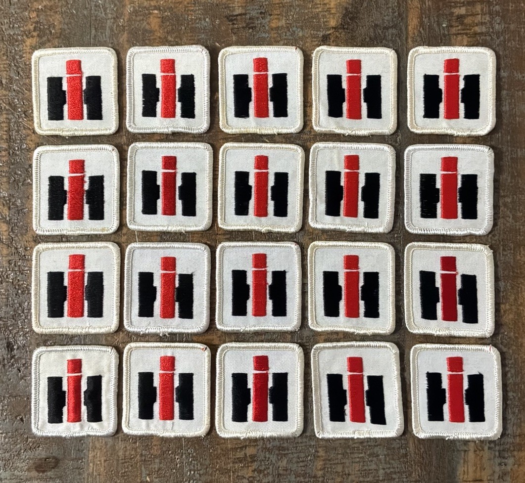 Vintage International Harvester Tractor Farming Truck Logo Patches IH Lot 1970s