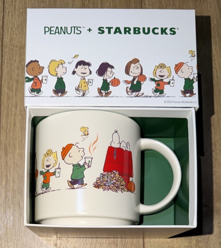 Starbucks x Peanuts Snoopy 14-ounce Great Pumpkin Ceramic Mug 2026 - New In Box