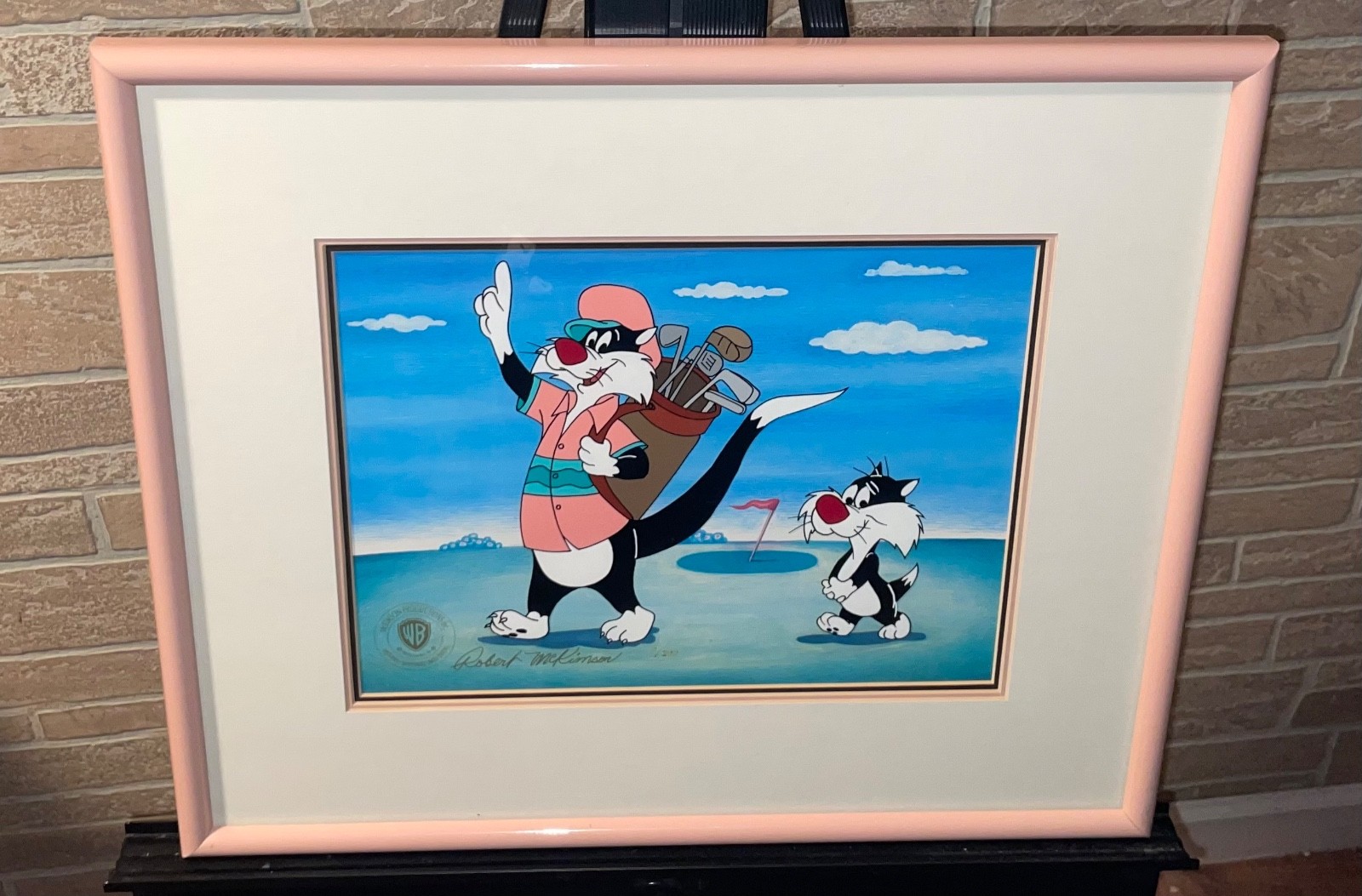 Warner Bros Cel Sylvester Cat Number One Golfer Robert McKimson Animation Rare