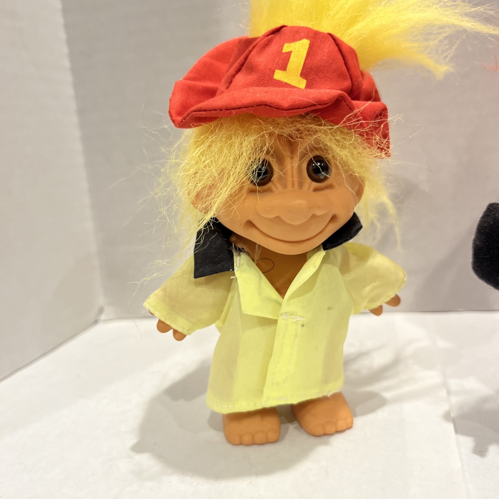 Vtg Russ Troll Lot Yellow Orange Light Blue Brown Eyes Fire Man Skater And Dance
