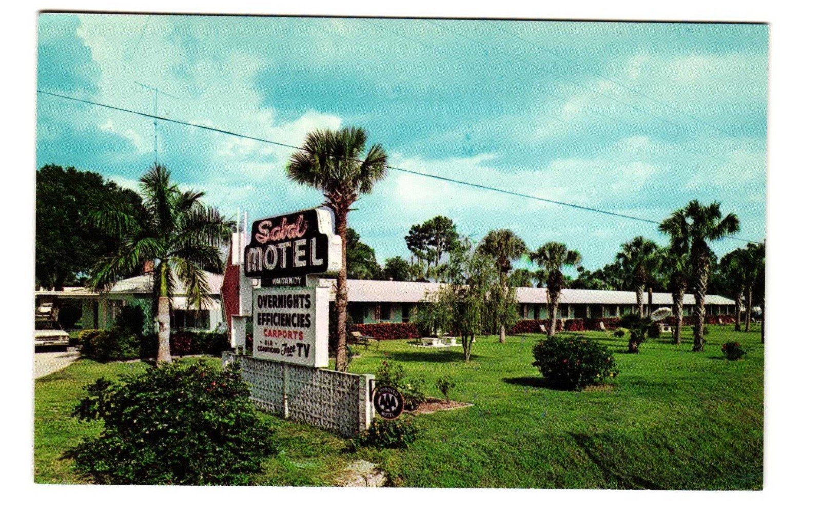 The Sabal Motel North Fort Myers Florida vintage postcard unposted