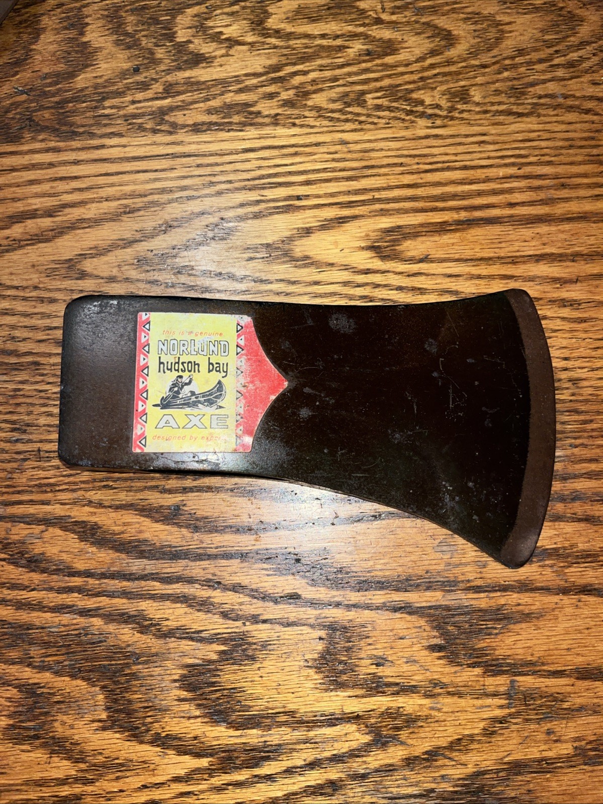 Vintage NOS Norlund Canadian Style Beveled Single Bit Axe Head 3 Lb 2 Oz