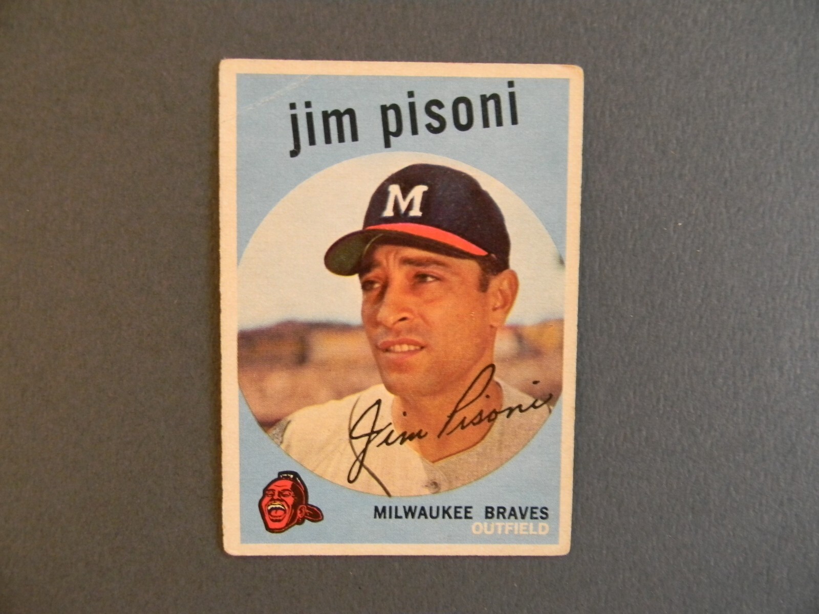 1959 Topps Baseball Card 259 Jim Pisoni