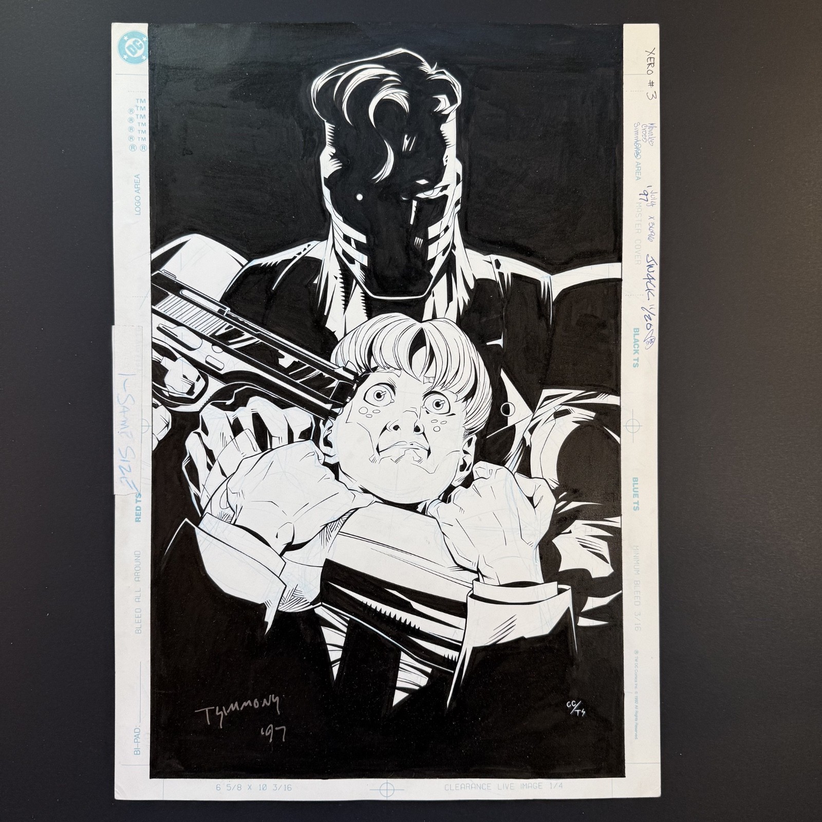 Xero #3 Original Cover Art ChrisCross Christopher Priest DC 1997 Tom Simmons