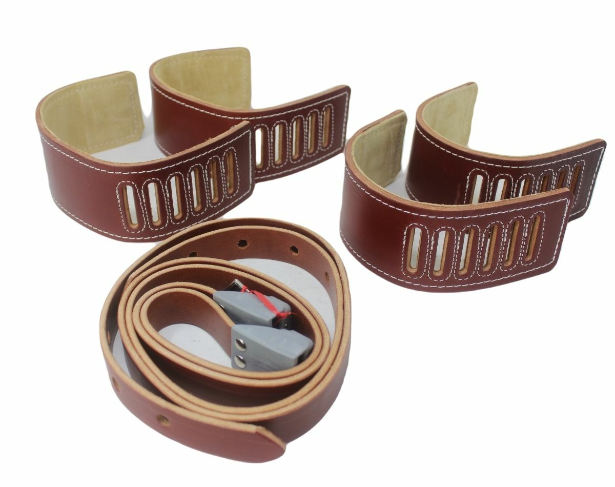 HUMANE RESTRAINT LEATHER RESTRAINT SET LOCKING BELTS ANKLE & WRIST KEYS HUMANE RESTRAINT LEATHER RESTRAINT SET LOCKING BELTS ANKLE & WRIST KEYS