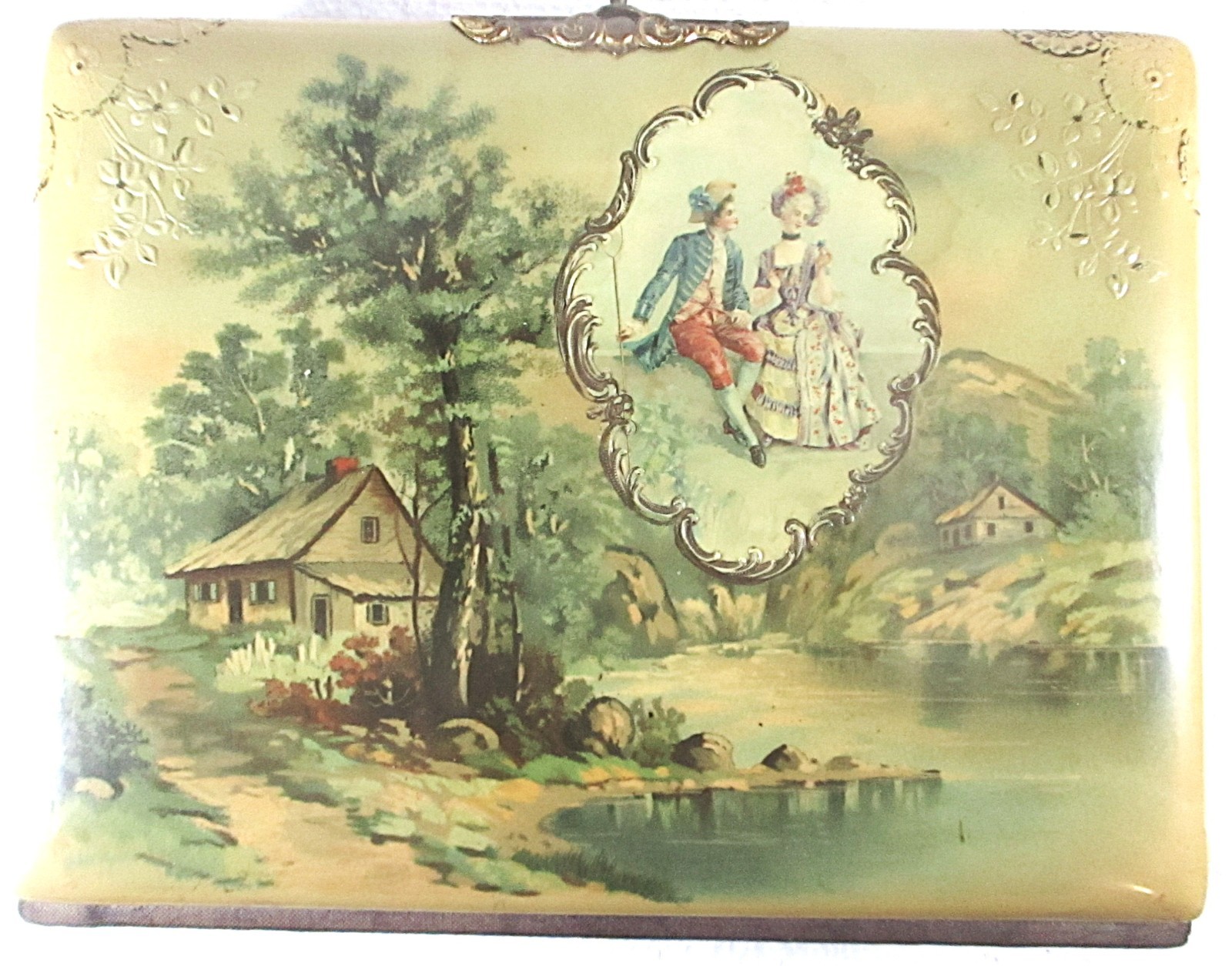 CA 1890'S VICTORIAN STYLE CELLULOID DESIGN PHOTO ALBUM, AMERICAN FINE CONDITION