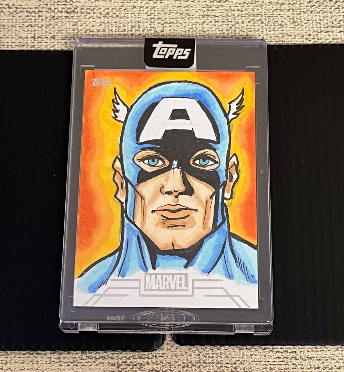 Topps 2025 Marvel Mint Captain America Original Sketch Insert Hard Signed
