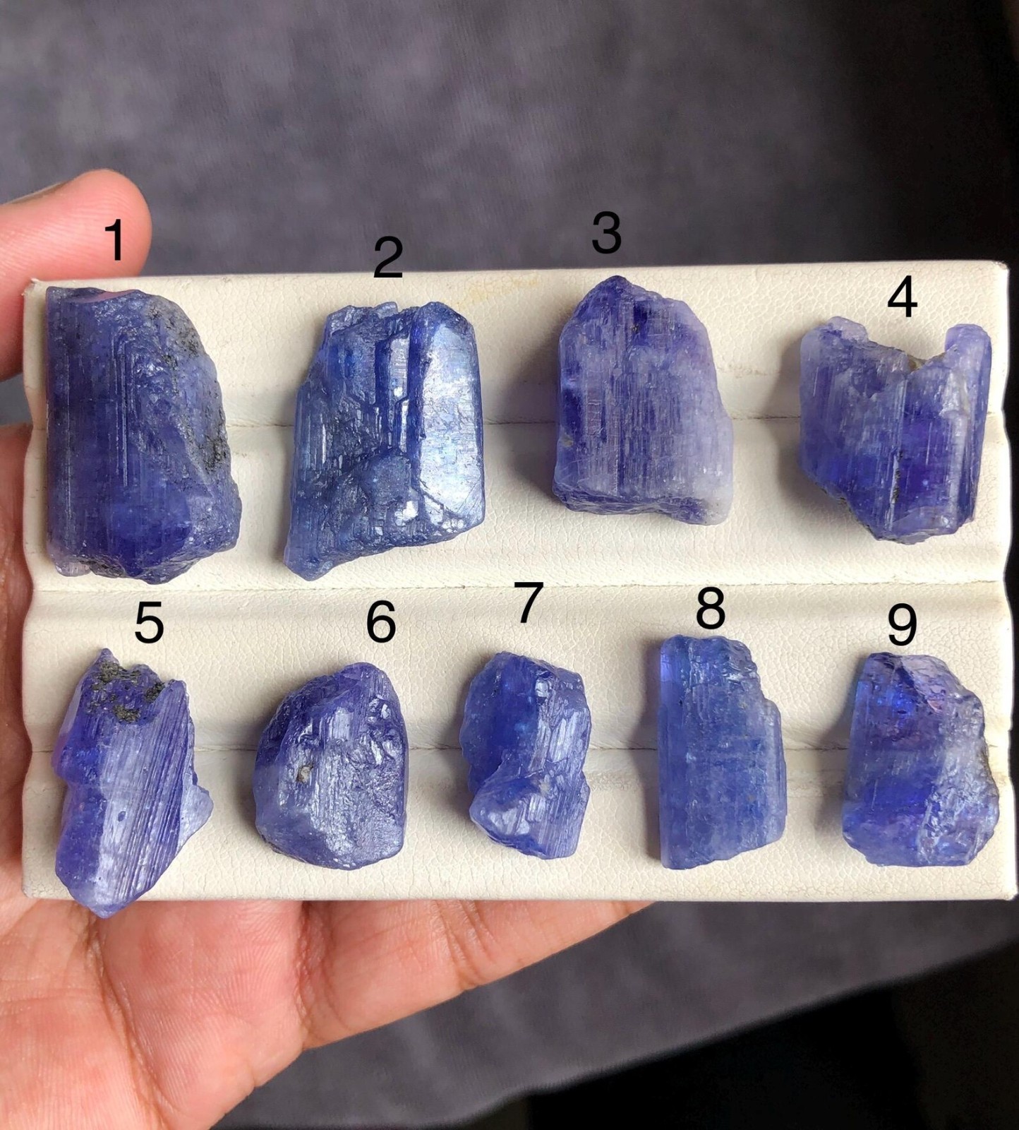 Natural Tanzanite Rough, AAA Blue Raw Tanzanite Crystal, Tanzania Gemstone
