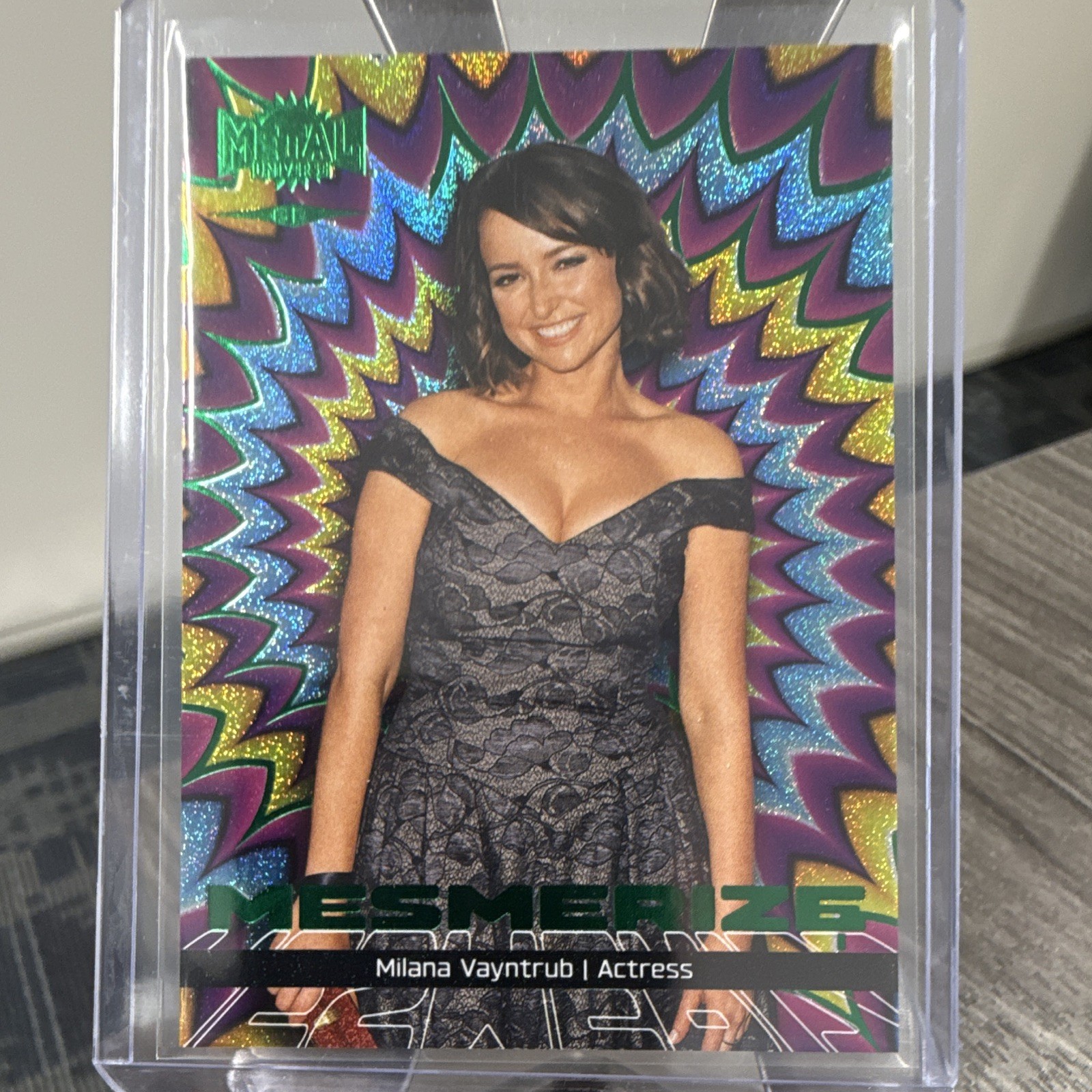 SkyBox 2026 Metal Universe SE Milana Vayntrub Mesmerize Green M-15 39/99