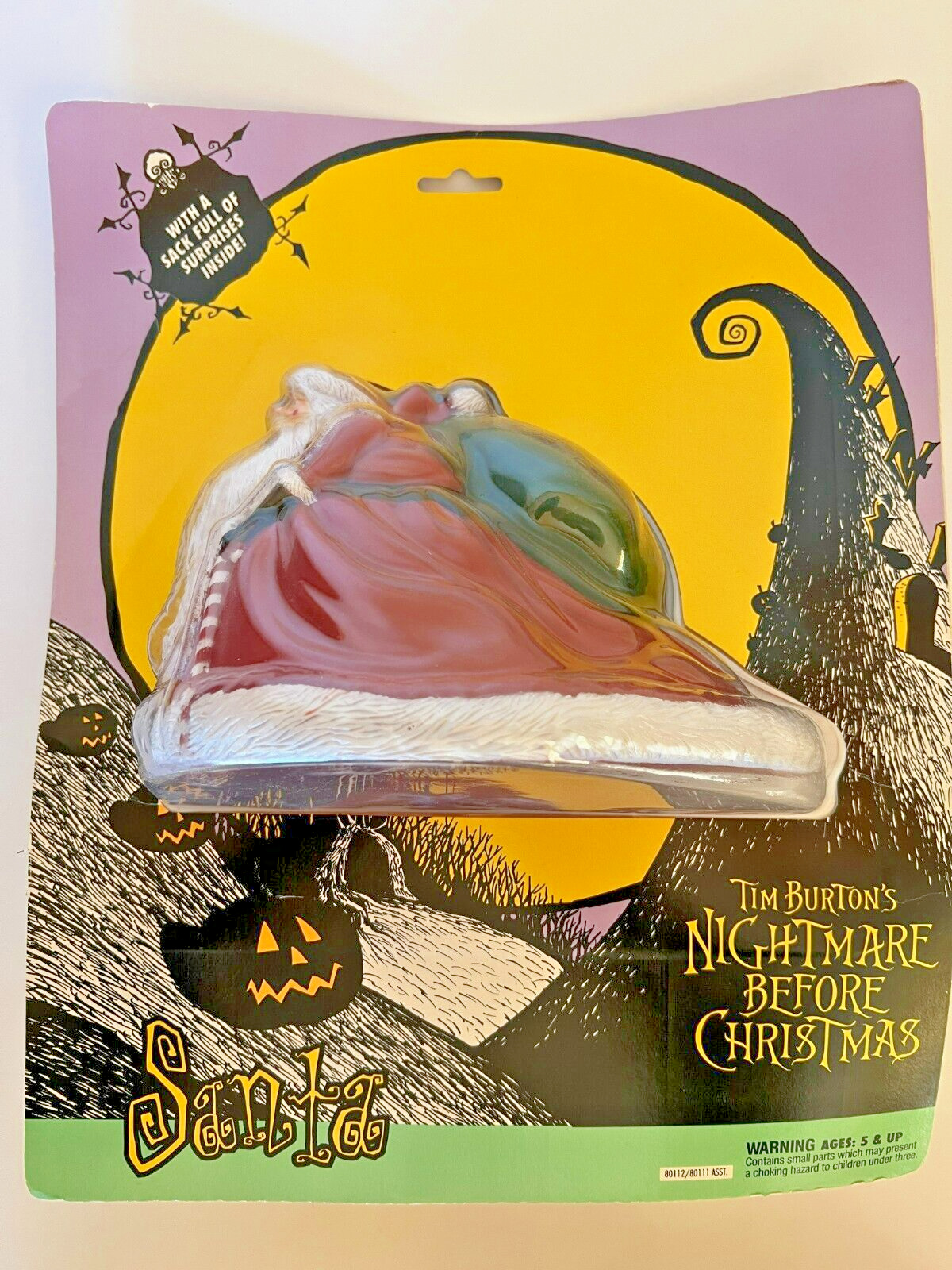 VTG SANTA CLAUS Nightmare Before Christmas Figure Disney / Hasbro 1993 MOC
