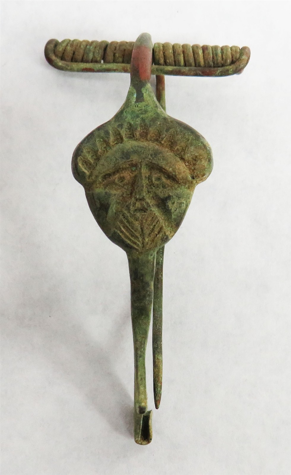 100 BC-100 AD BRONZE ROMANO CELTIC ARTIFACT 5 BOW FIBLULA BROOCHES LOT COA
