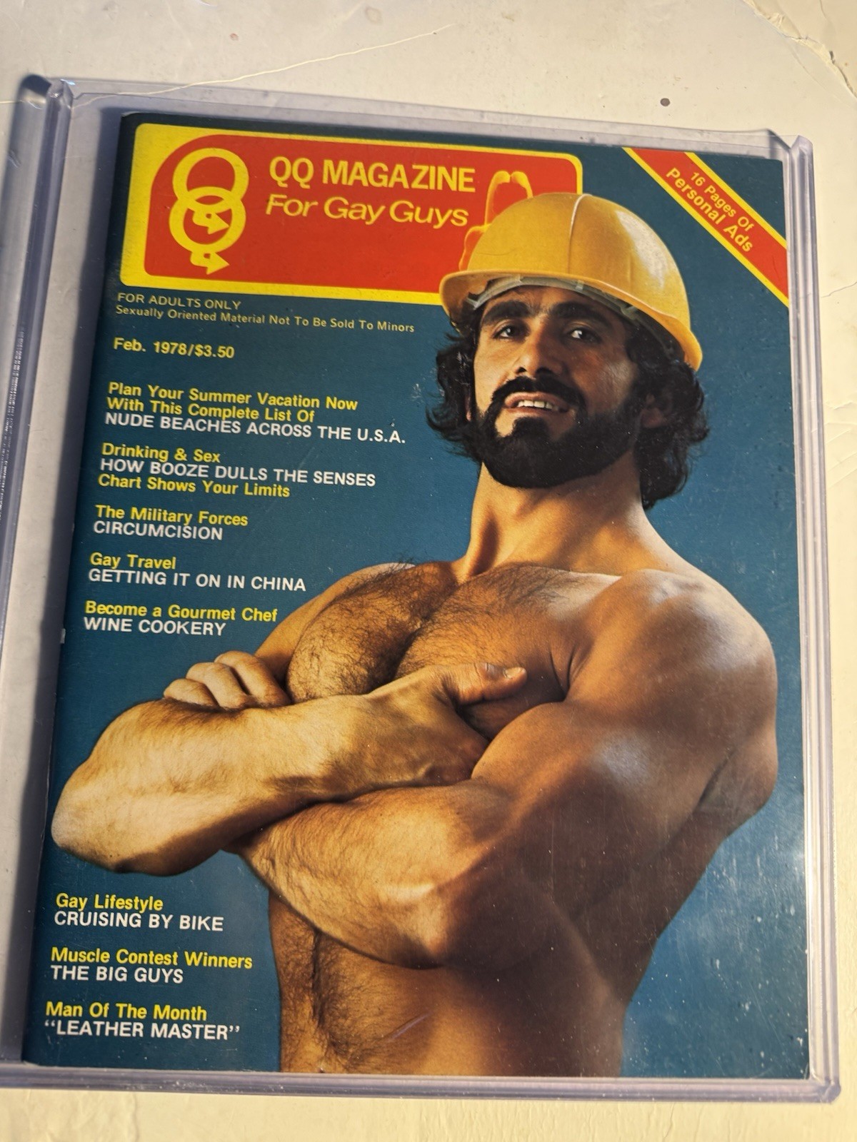 QQ MAGAZINE FEB. 1978 PHYSIQUE PHOTOGRAPHY & ART MAGAZINE GAY INTEREST RARE